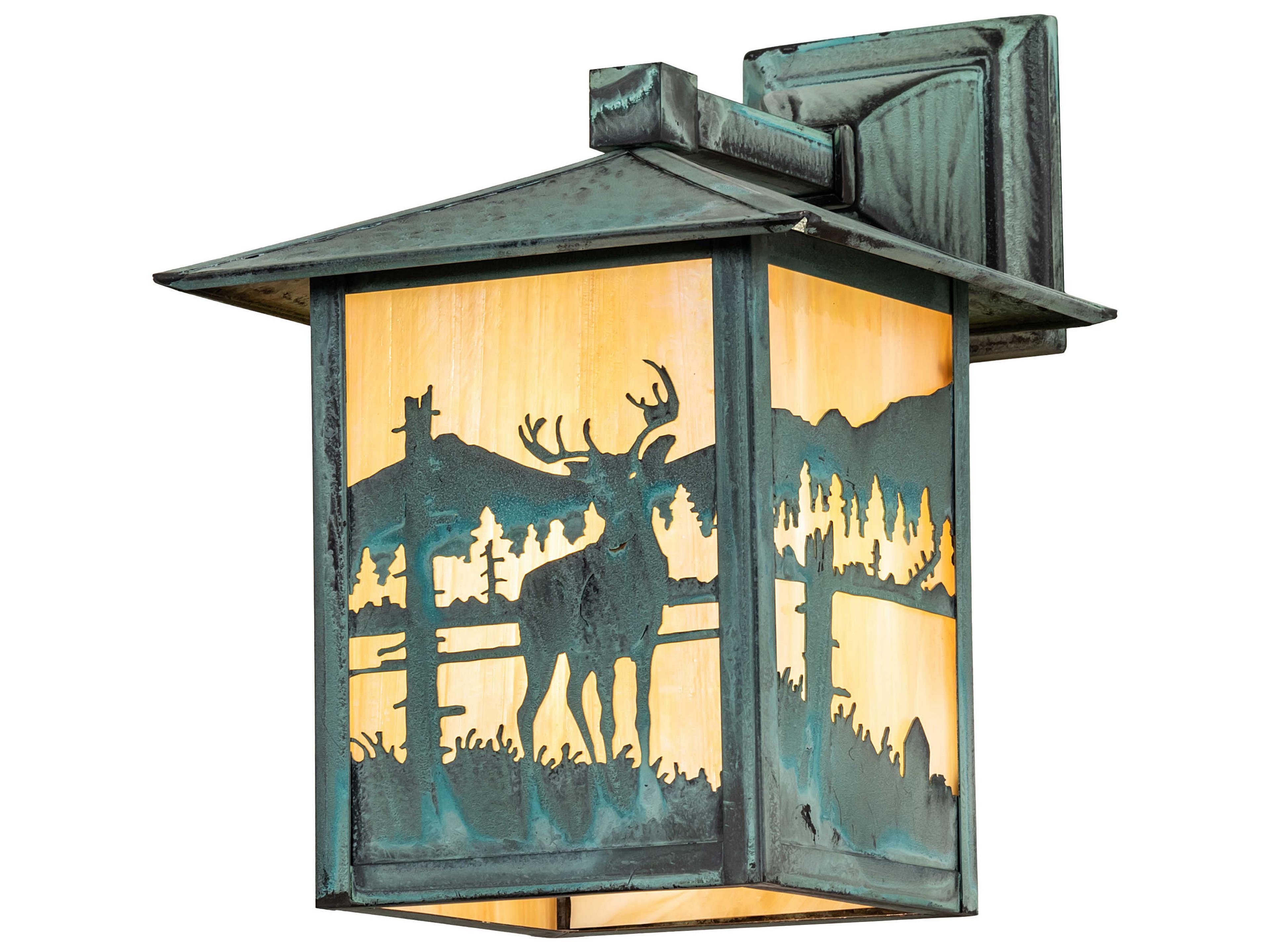 Meyda Seneca 1 - Light Glass Outdoor Wall Light