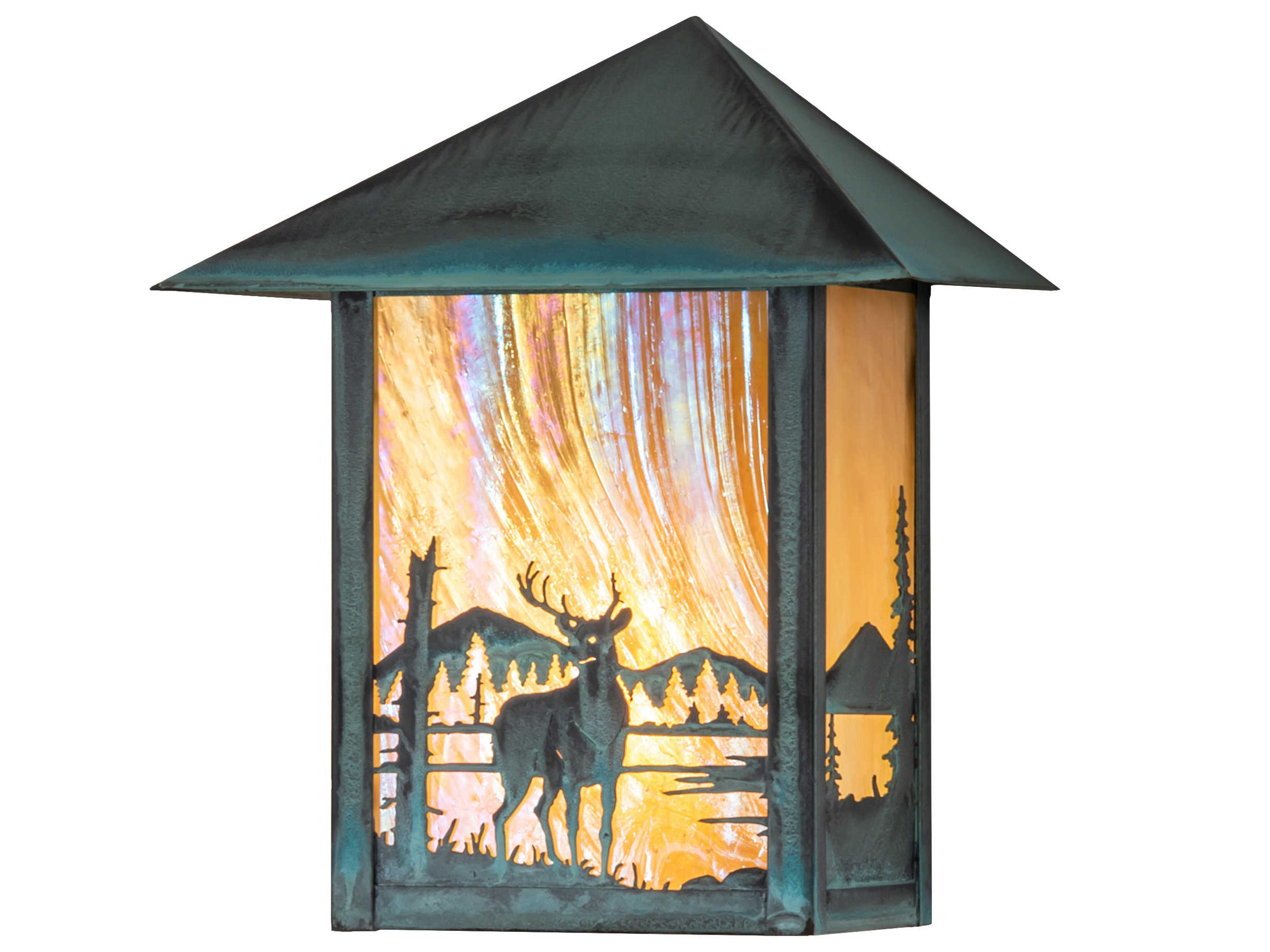 Meyda Seneca 1 - Light Glass Outdoor Wall Light