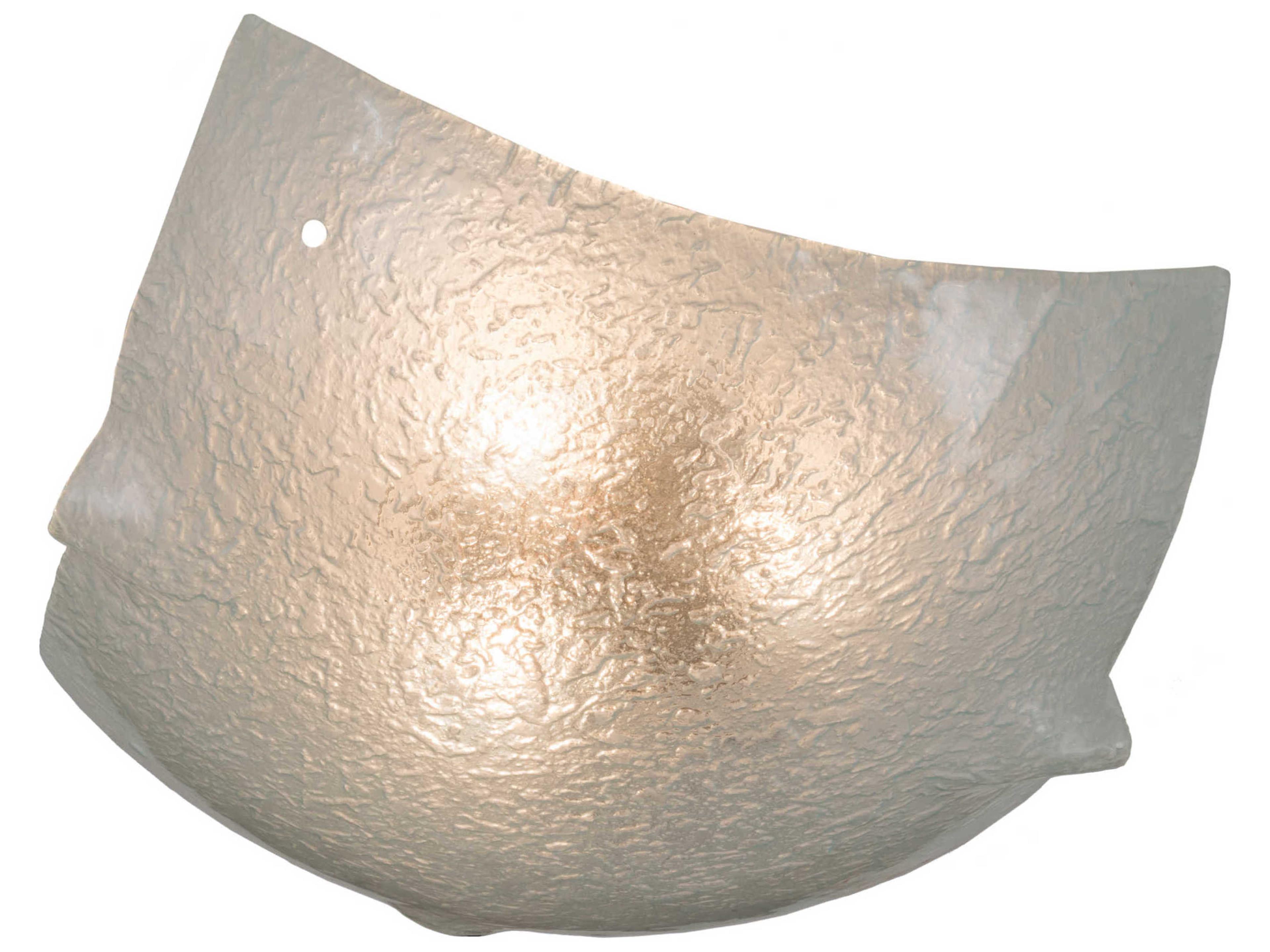 Meyda Crinkle Clear Texture Fused Glass Shade