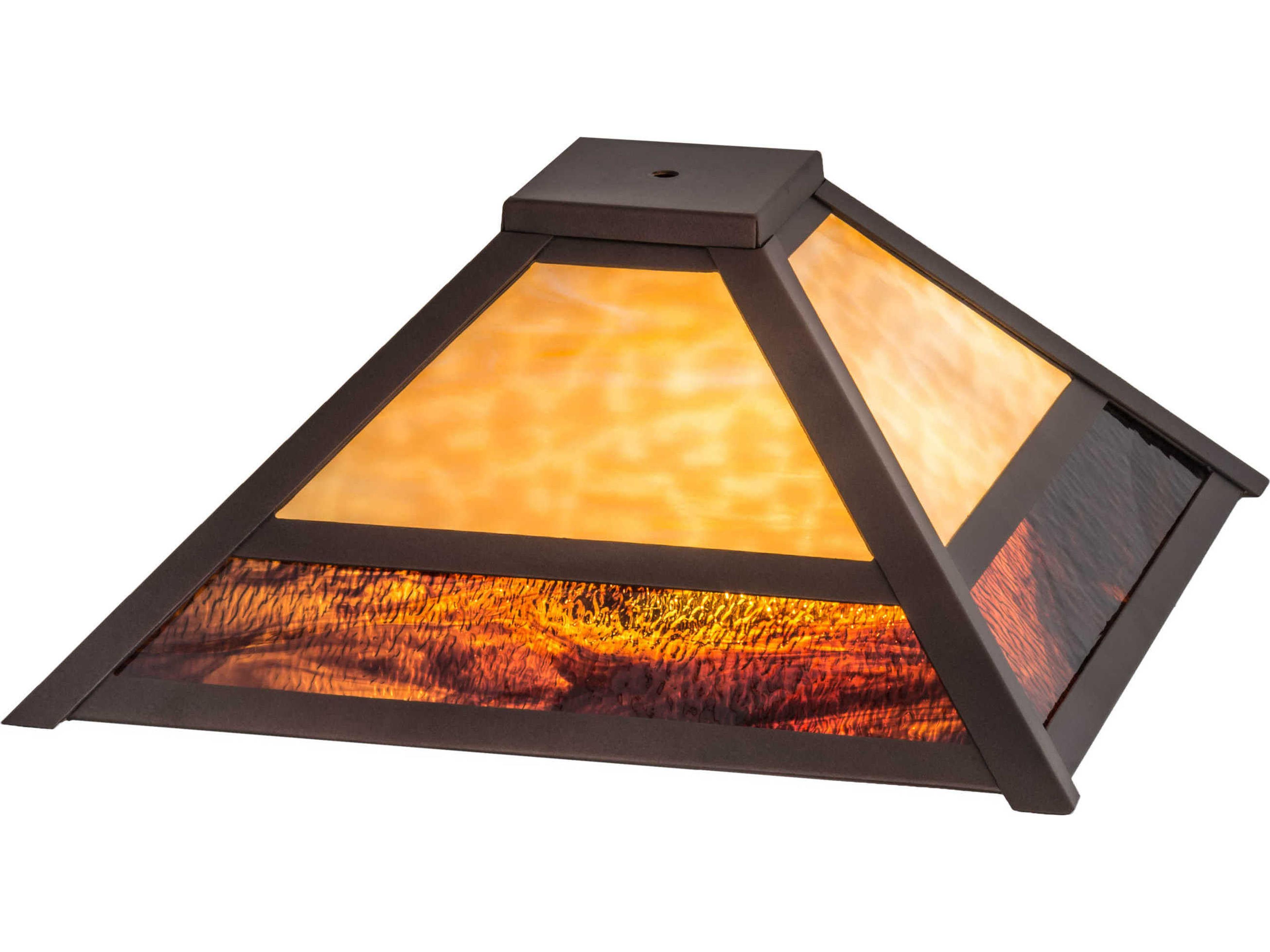 Meyda Mission Prime Chocolate / Beige 24" Shade