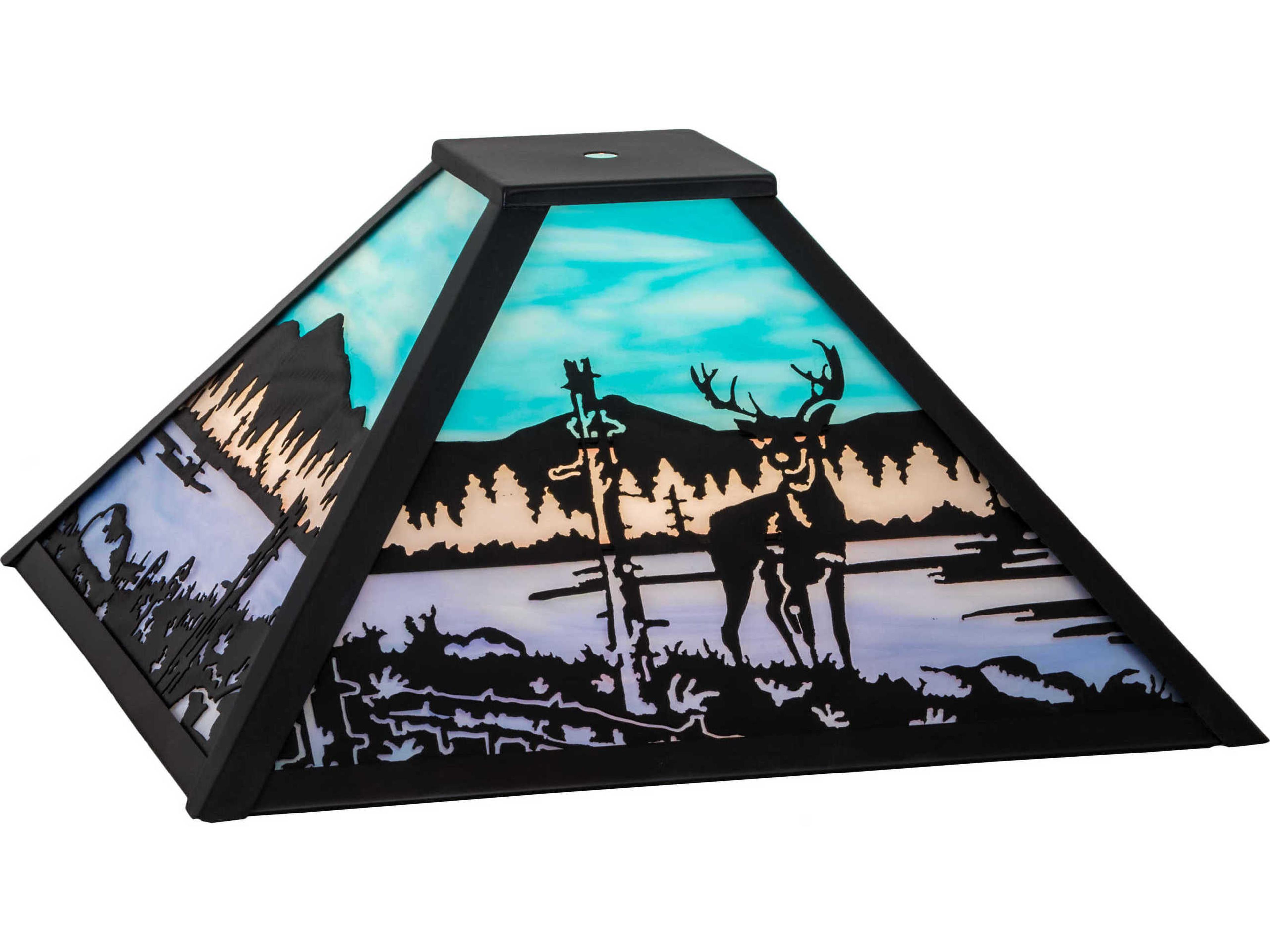 Meyda White Tail Deer Scenery Shade