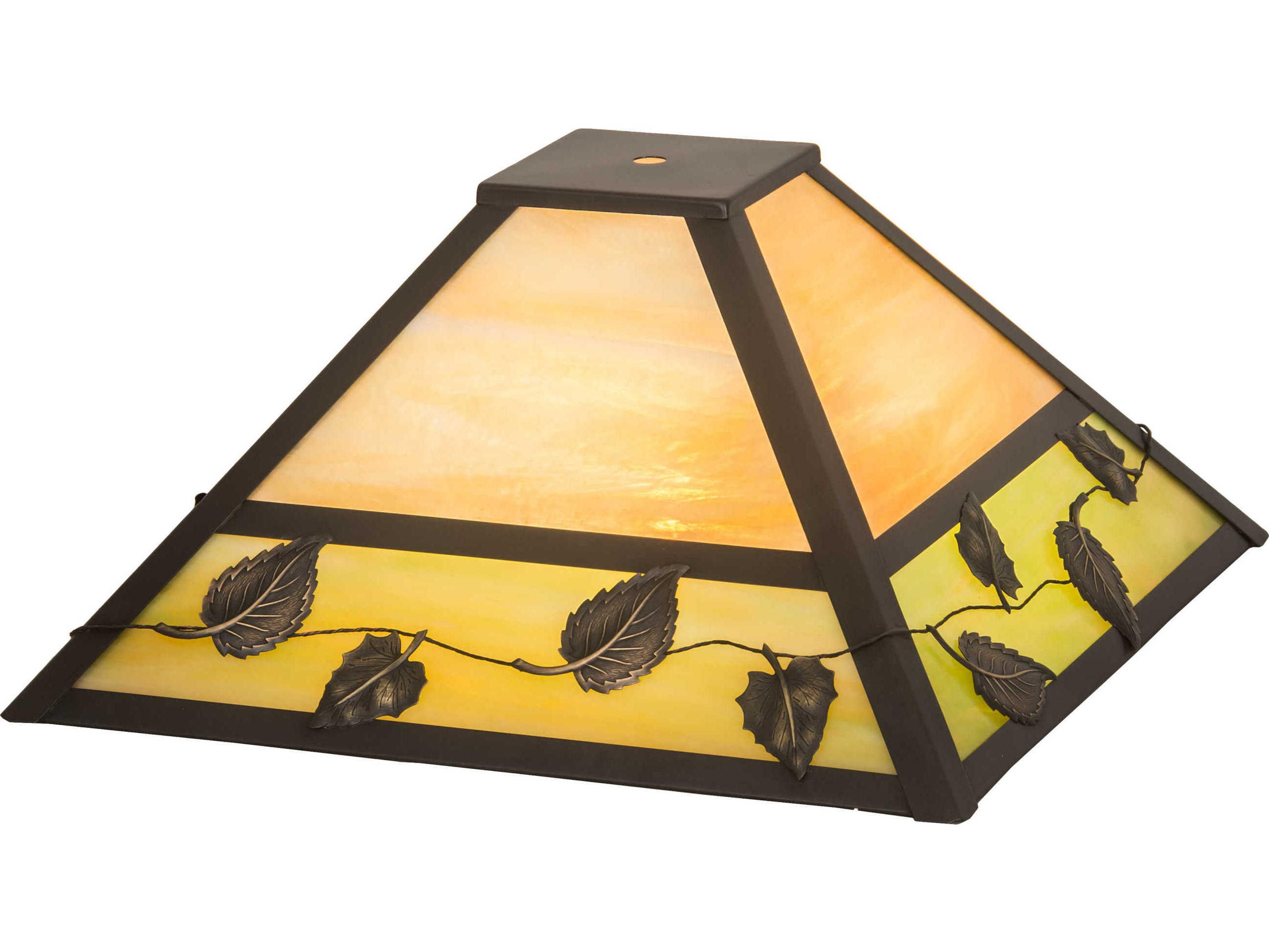 Meyda Vine Leaf Green / Beige 19" Shade