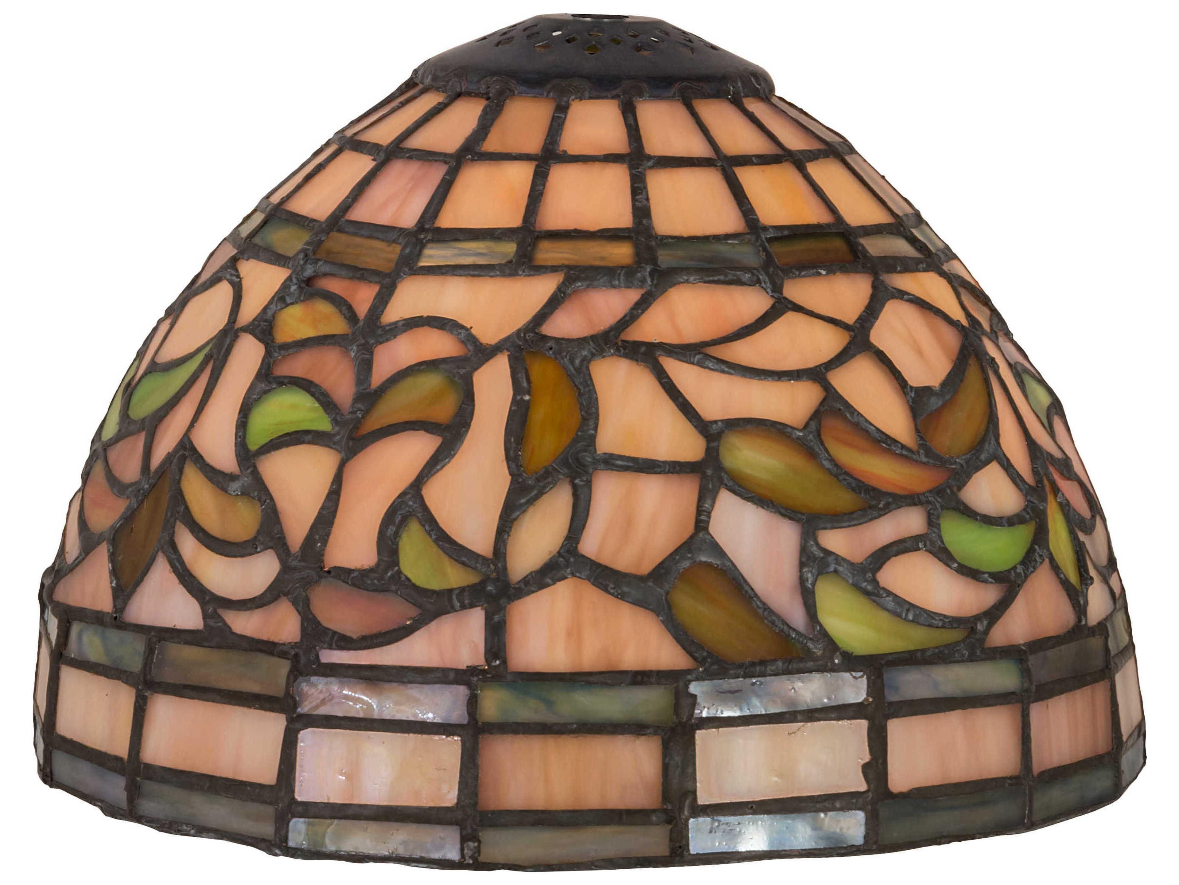 Meyda Tiffany Turning Leaf Pink / Mauve 8" Shade