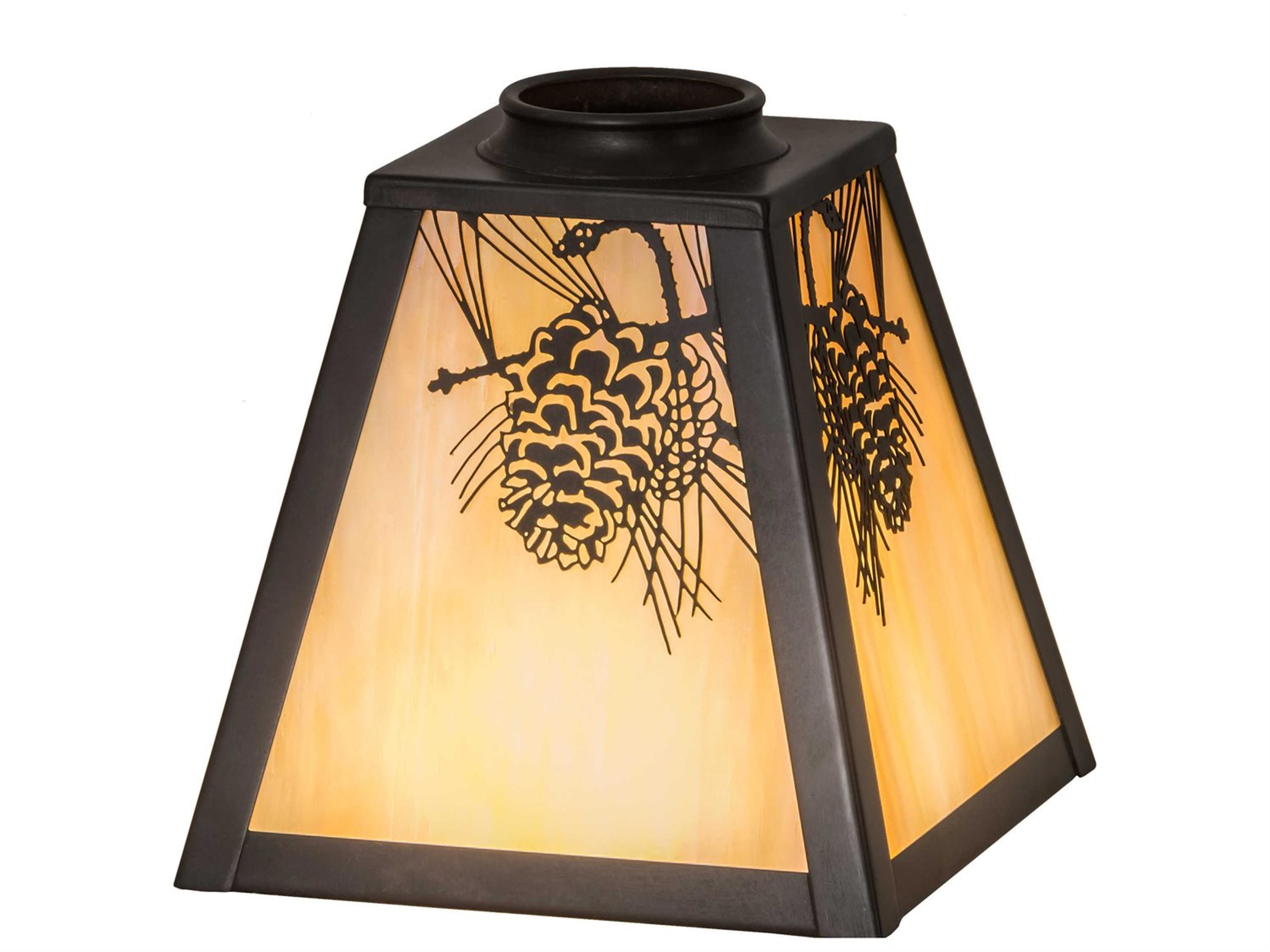 Meyda Winter Pine Beige / Iridescent 9" Shade