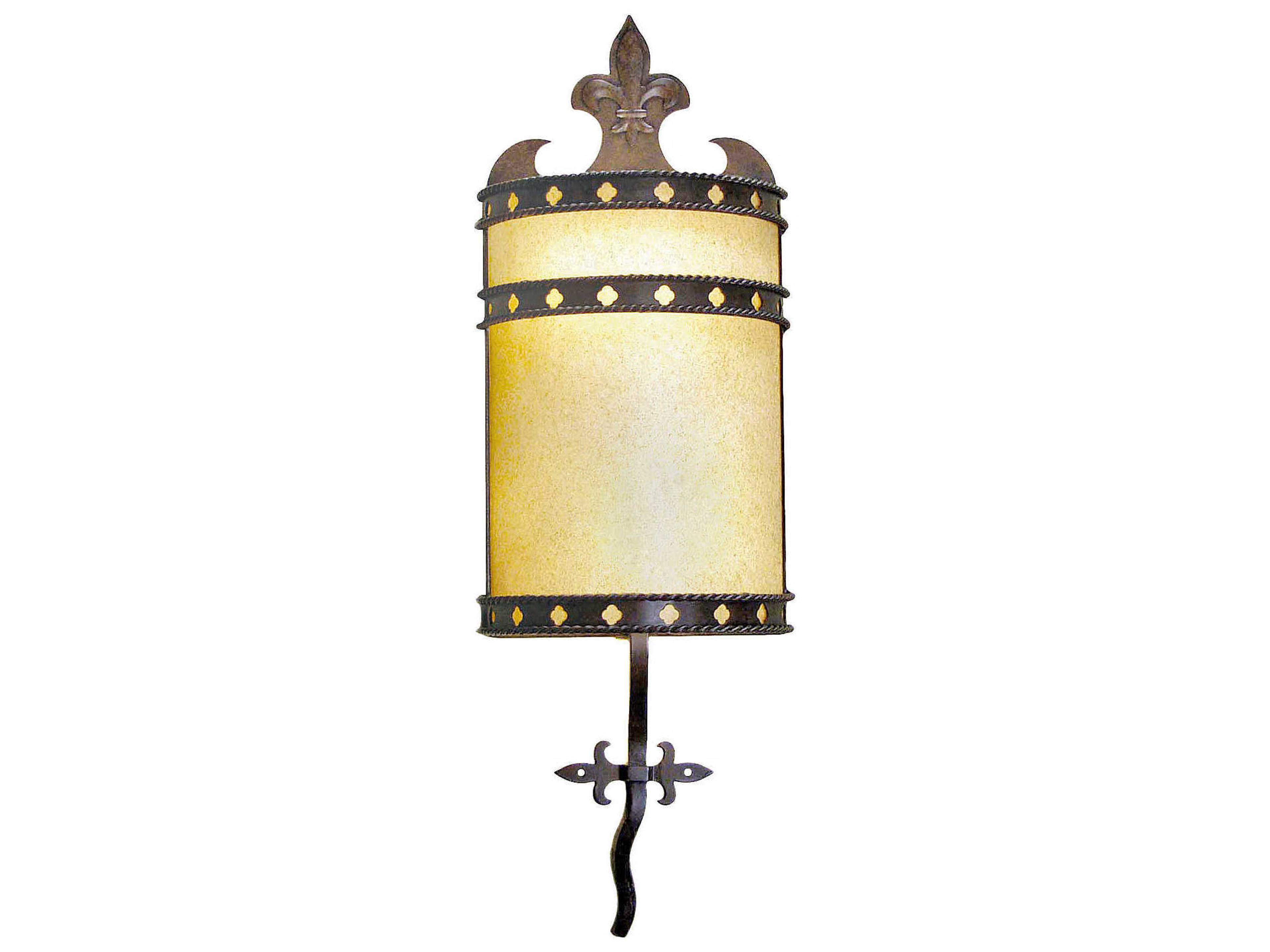 Meyda Stanza 2-Light Gilded Tobacco Brown Wall Sconce