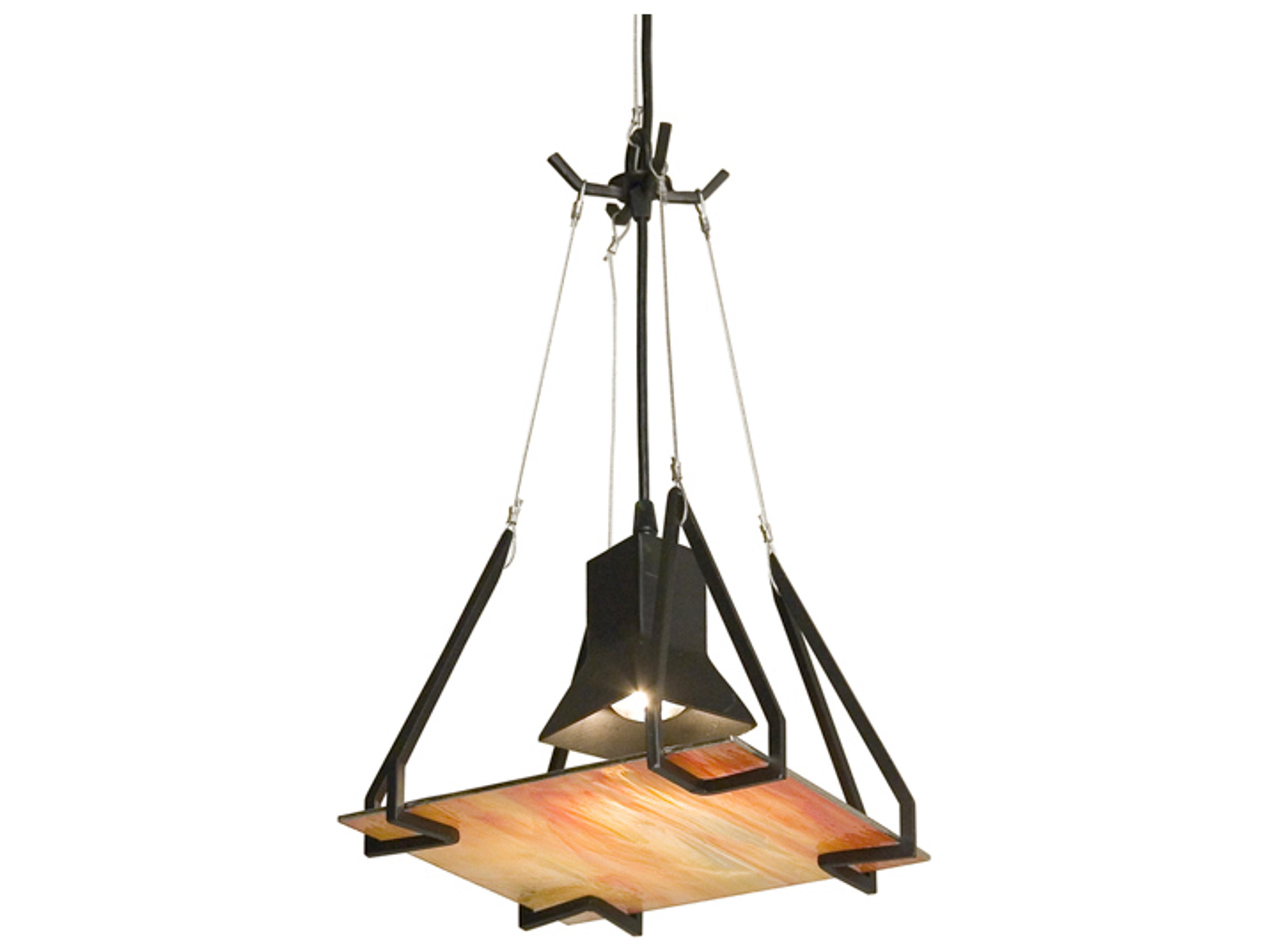 Meyda Talon 1-Light Satin Black Mini Pendant