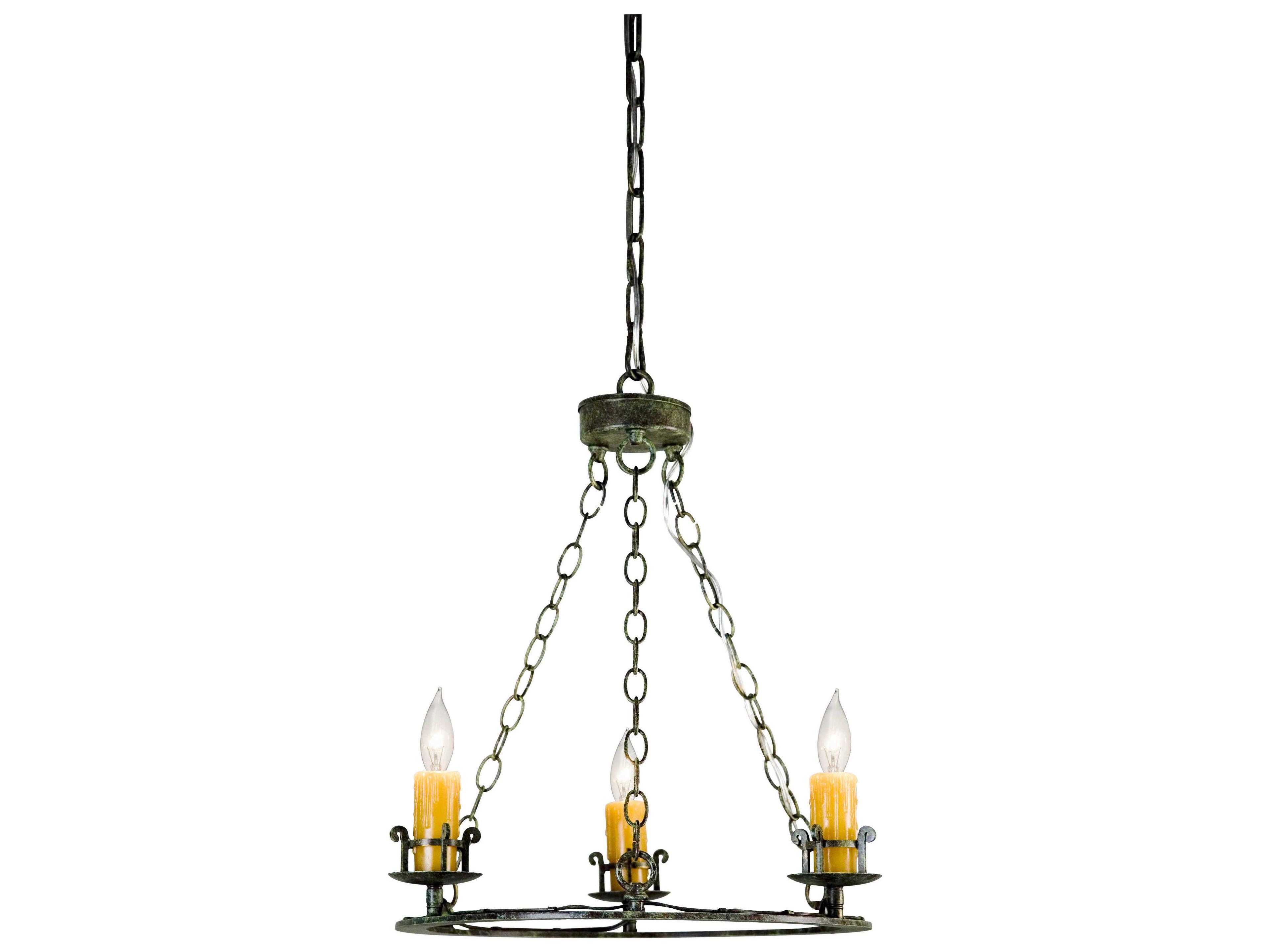 Meyda Tertius 3-Light Gray Candelabra Chandelier