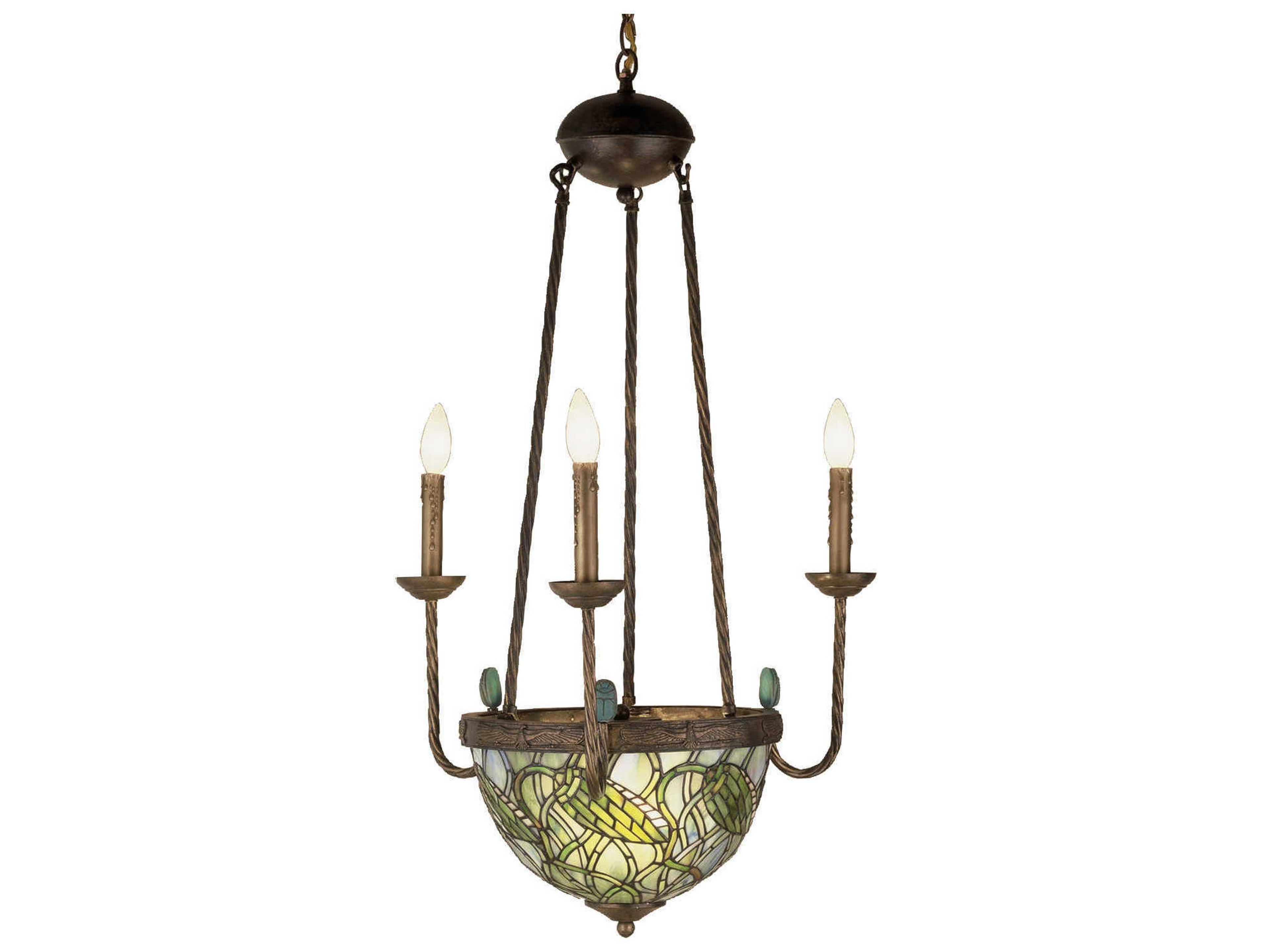 Meyda Tiffany 2-Light Brown Candelabra Chandelier
