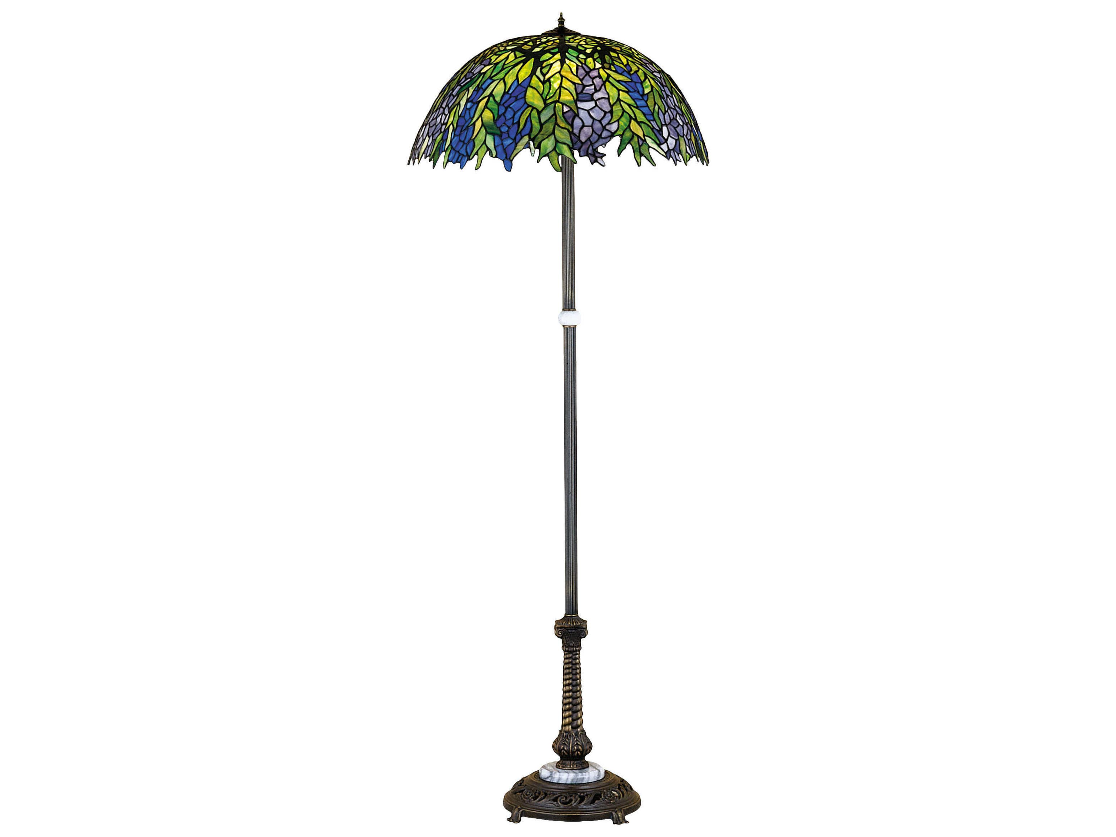 Meyda Tiffany Honey Locust Bronze Floor Lamp