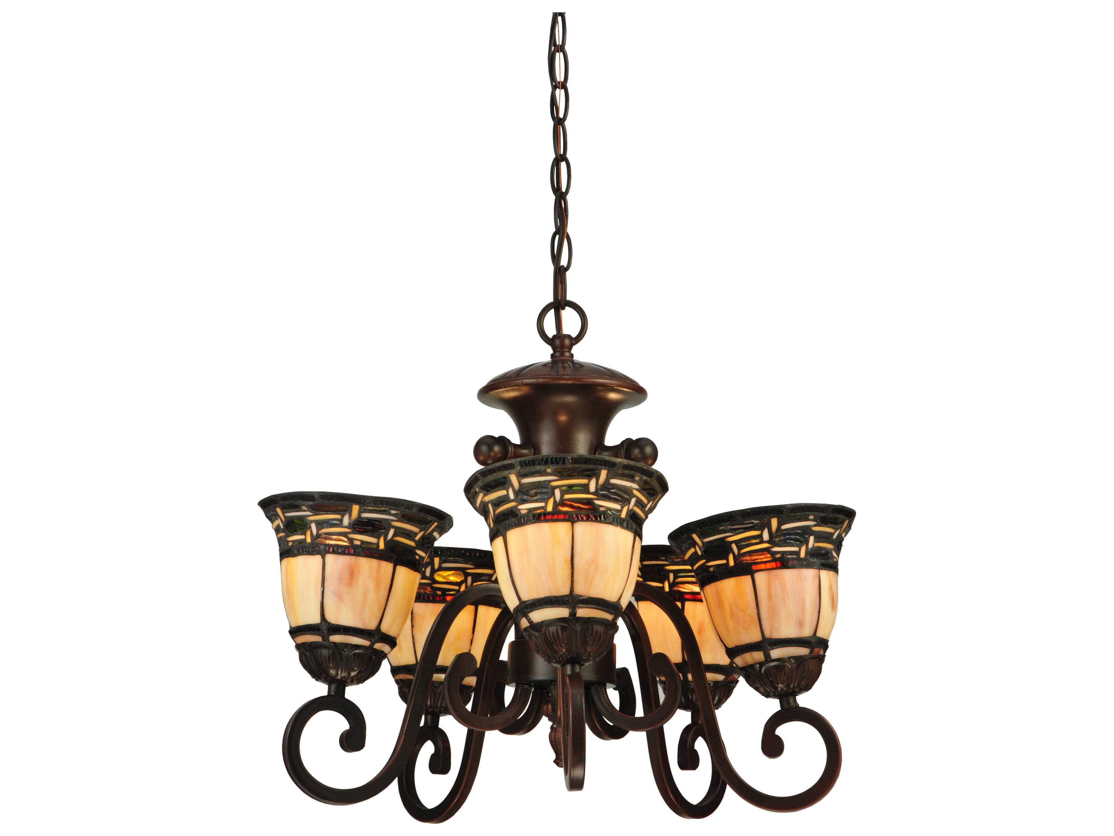 Meyda Tiffany 5-Light Bronze Bell Chandelier