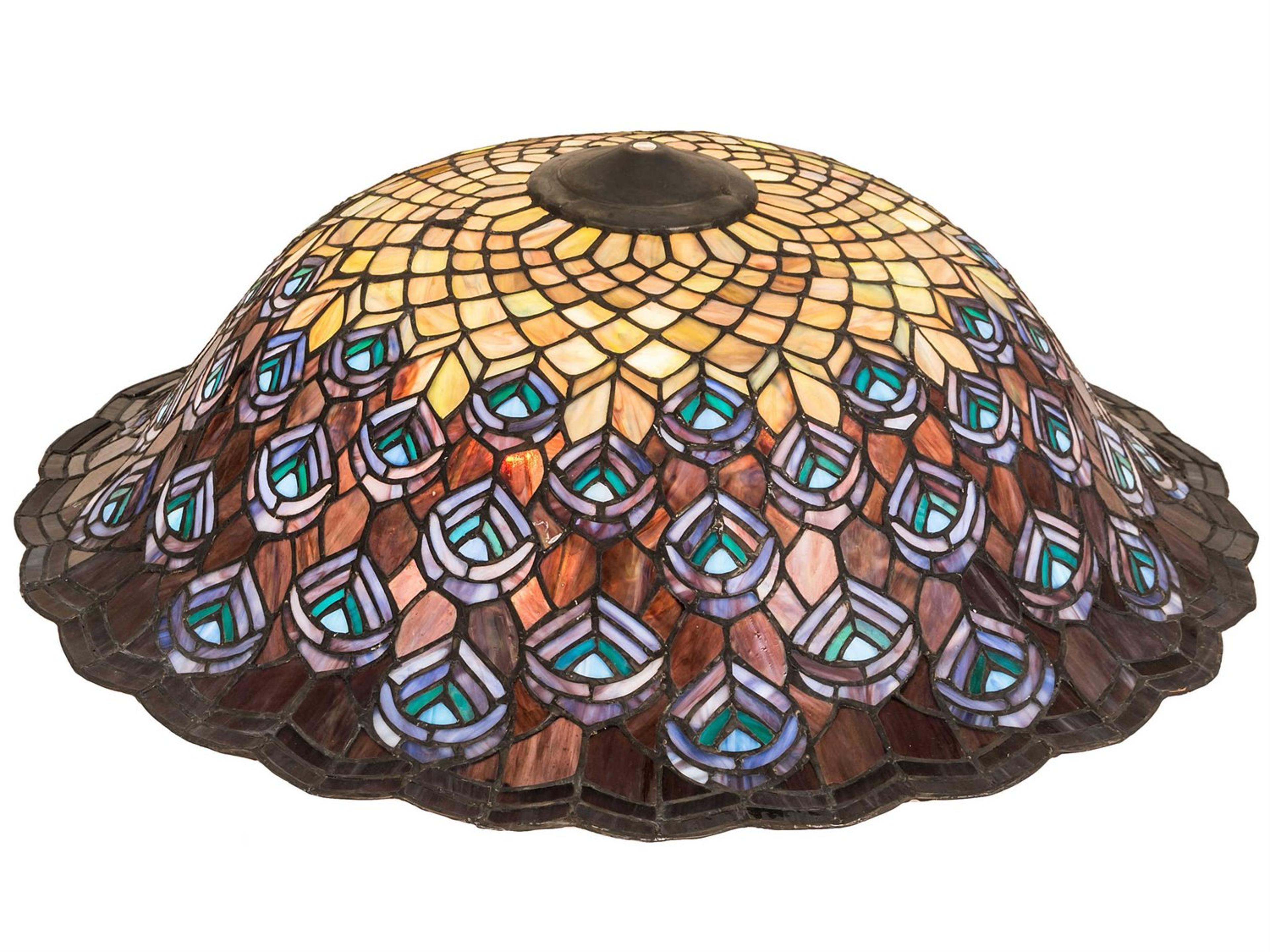 Meyda Lighting Tiffany Peacock Feather Green 24" Shade