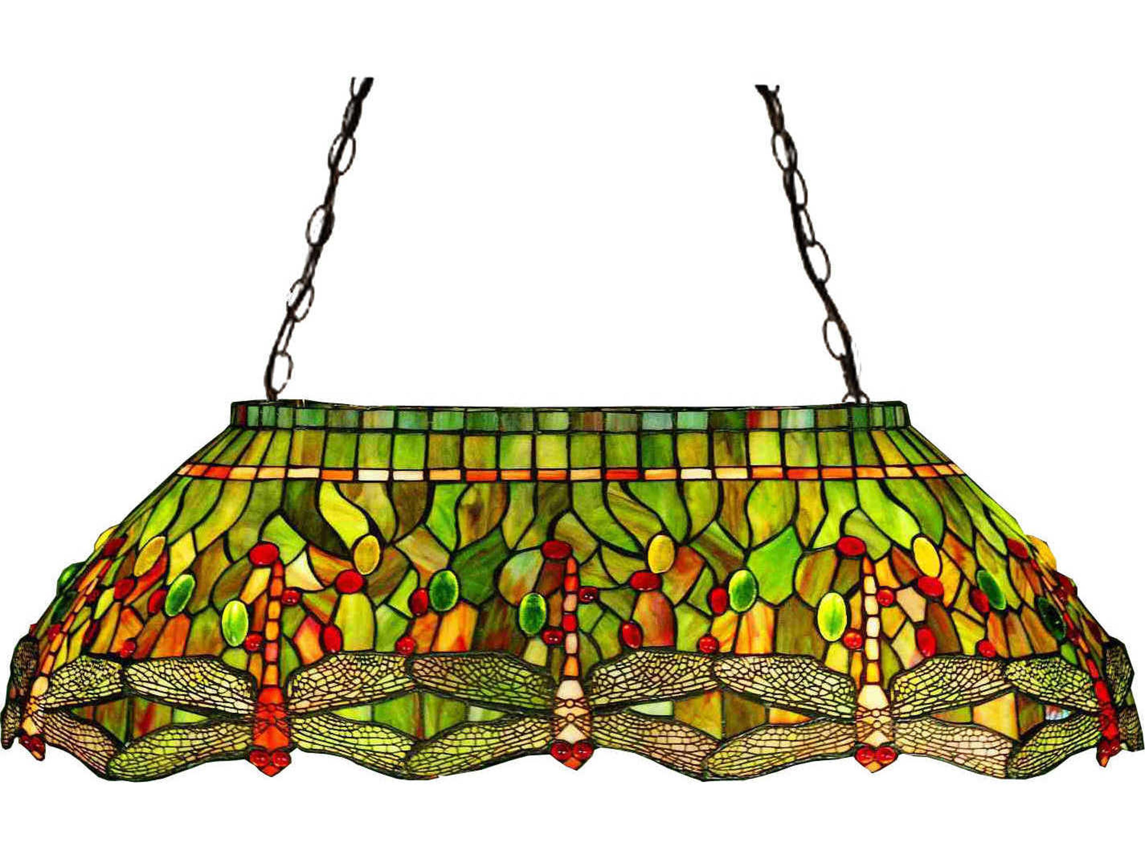 Meyda Tiffany Dragonfly 6-Light Bronze Geometric Pendant