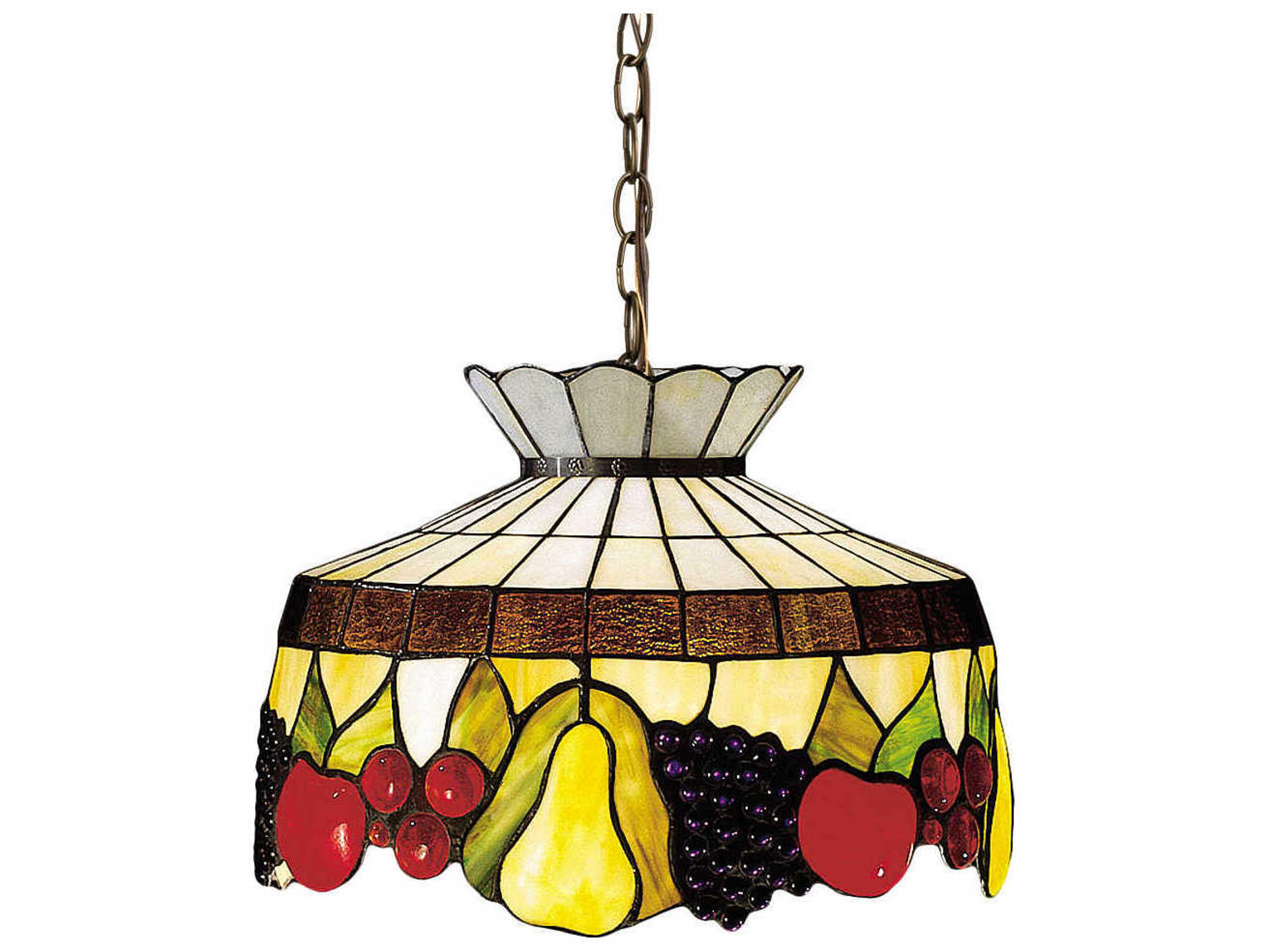 Meyda Tiffany 1-Light Bronze Dome Geometric Pendant