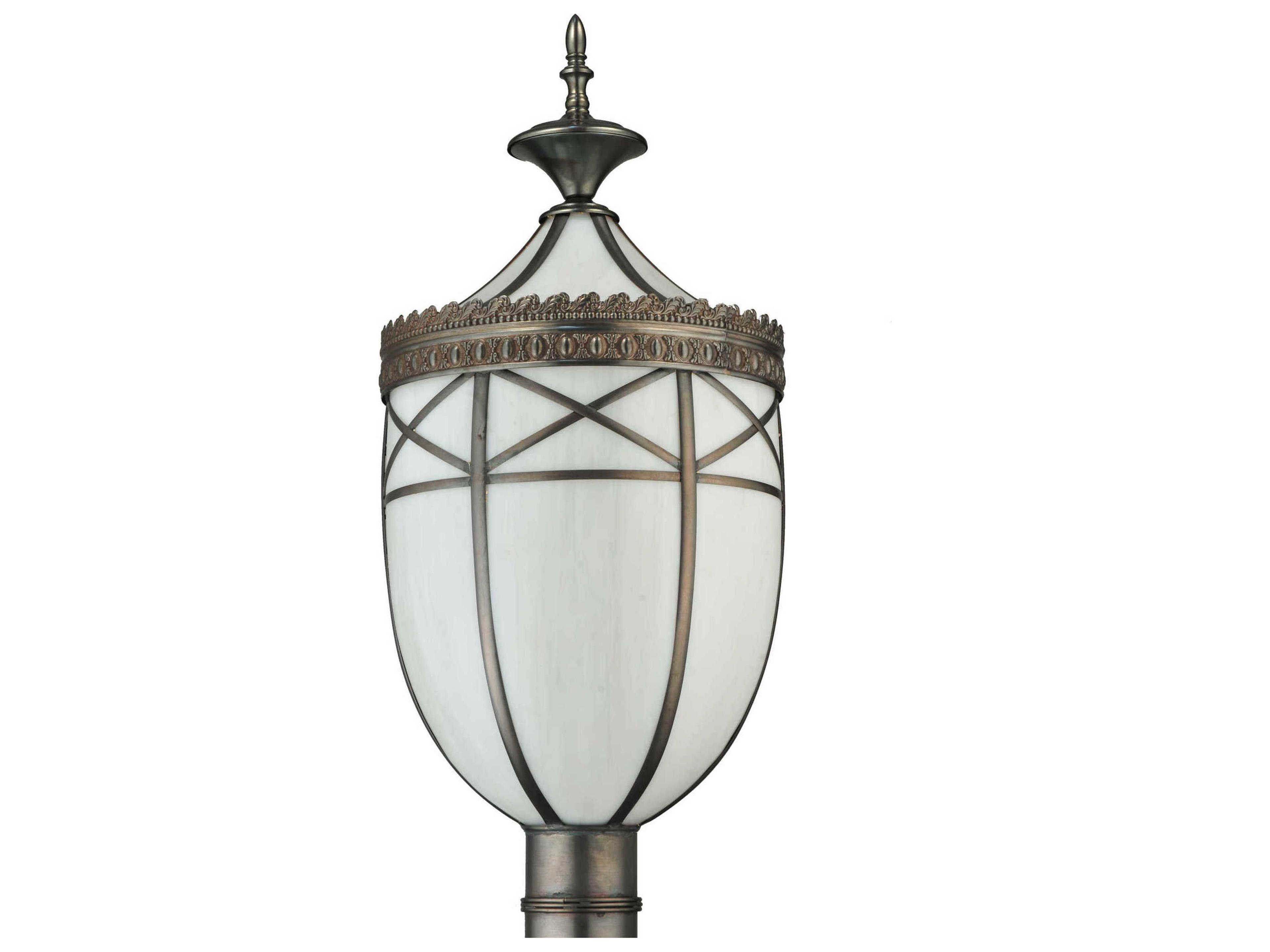 Tiffany Borough Hall Ca Craftsman Outdoor Post Mount Light