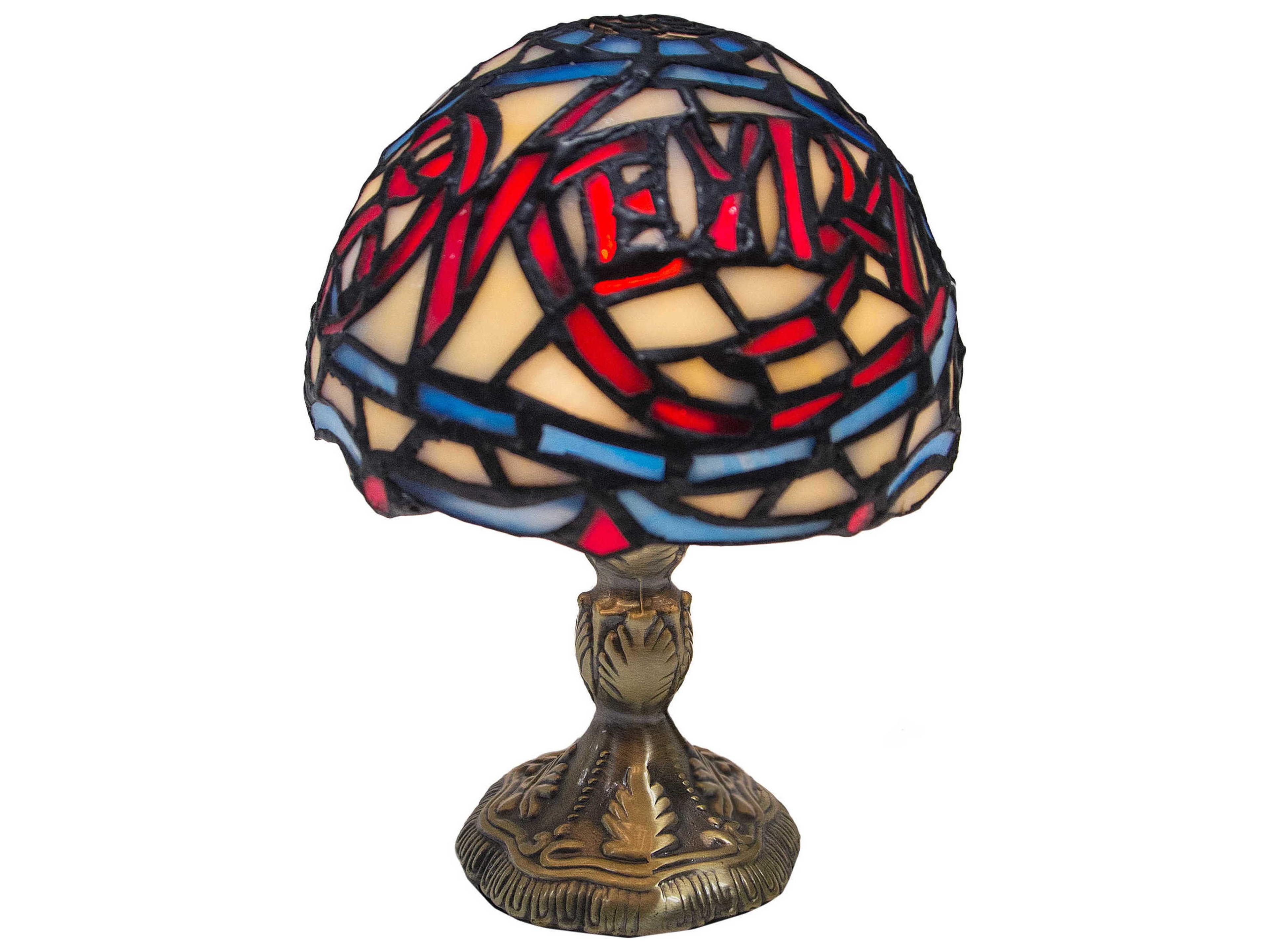 Meyda Tiffany Micro Mini Green Table Lamp