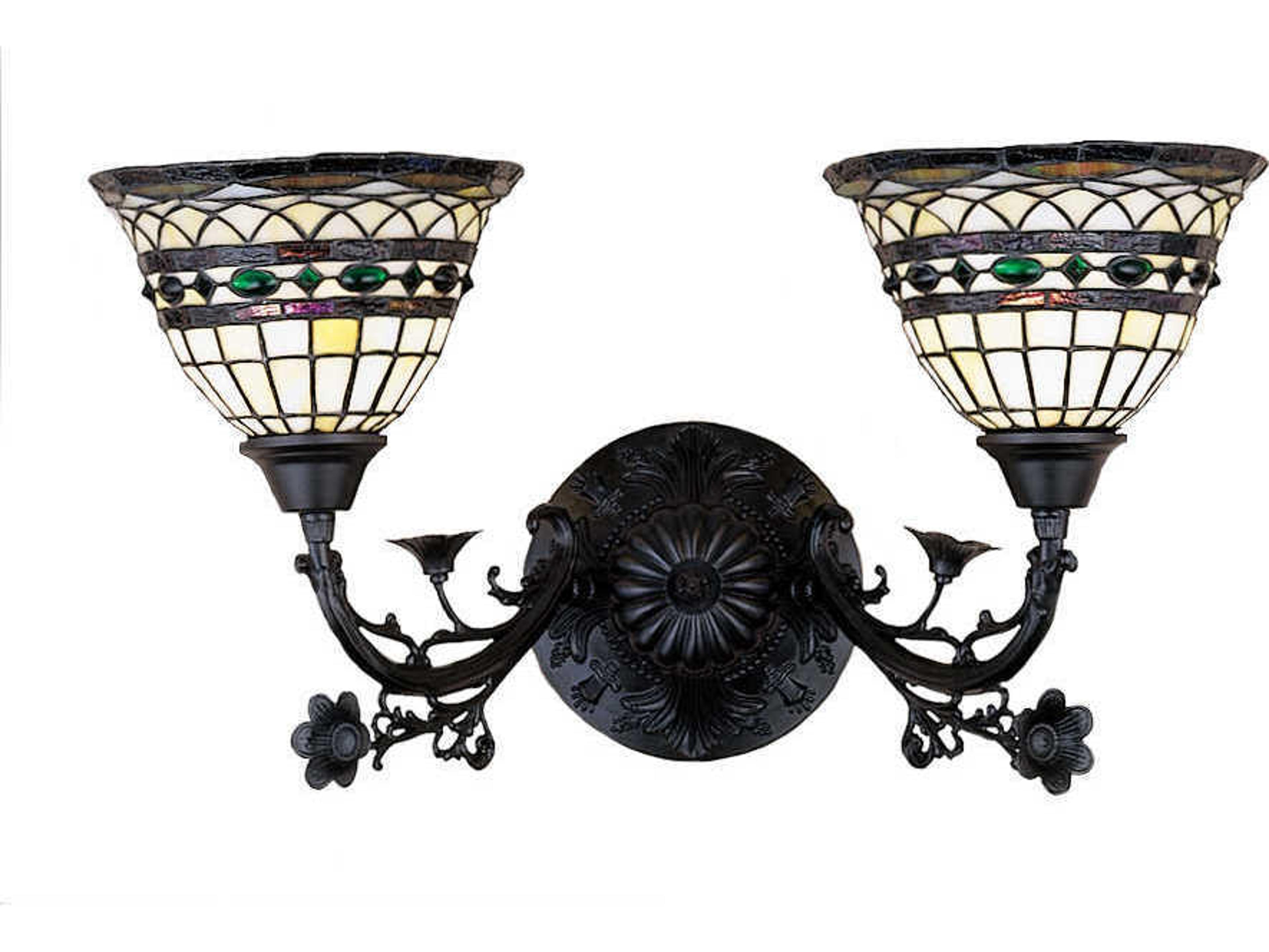 Meyda Tiffany Roman 2-Light Bronze Wall Sconce