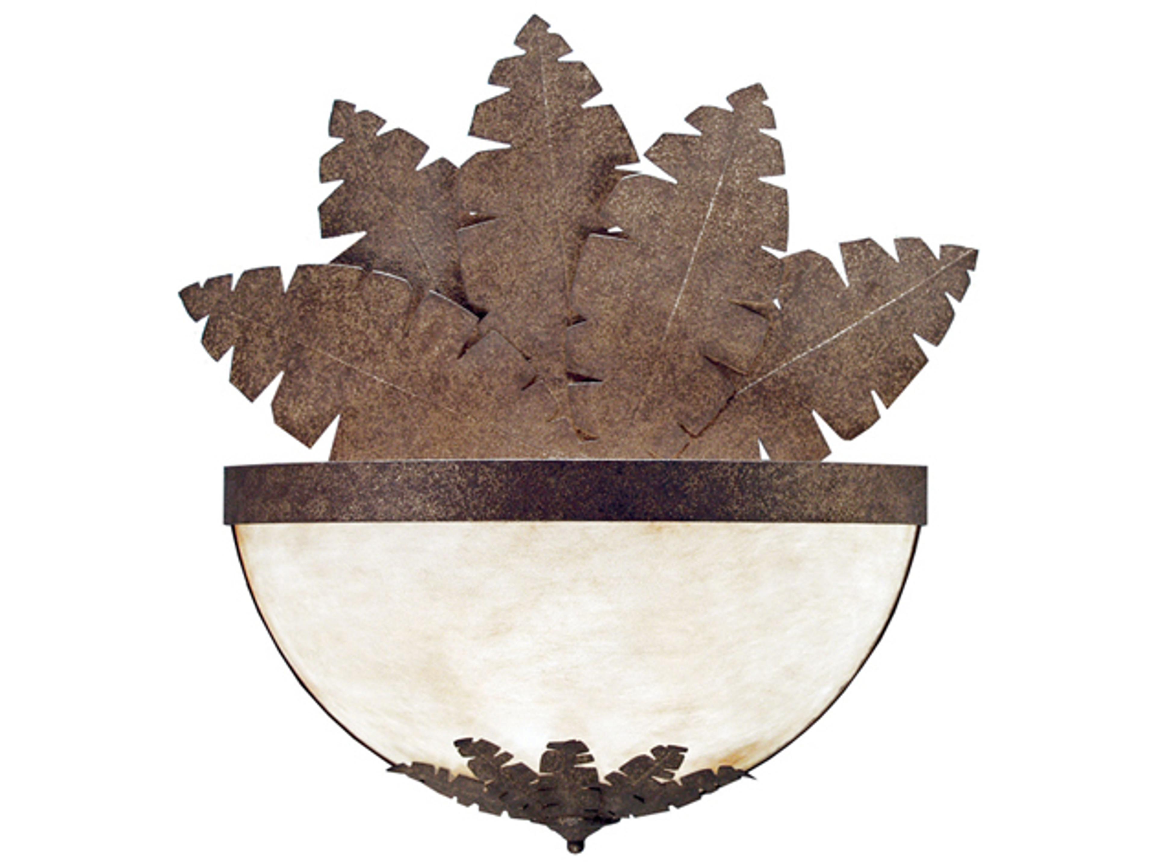 Meyda Tropicana 2-Light Pompeii Gold White Wall Sconce