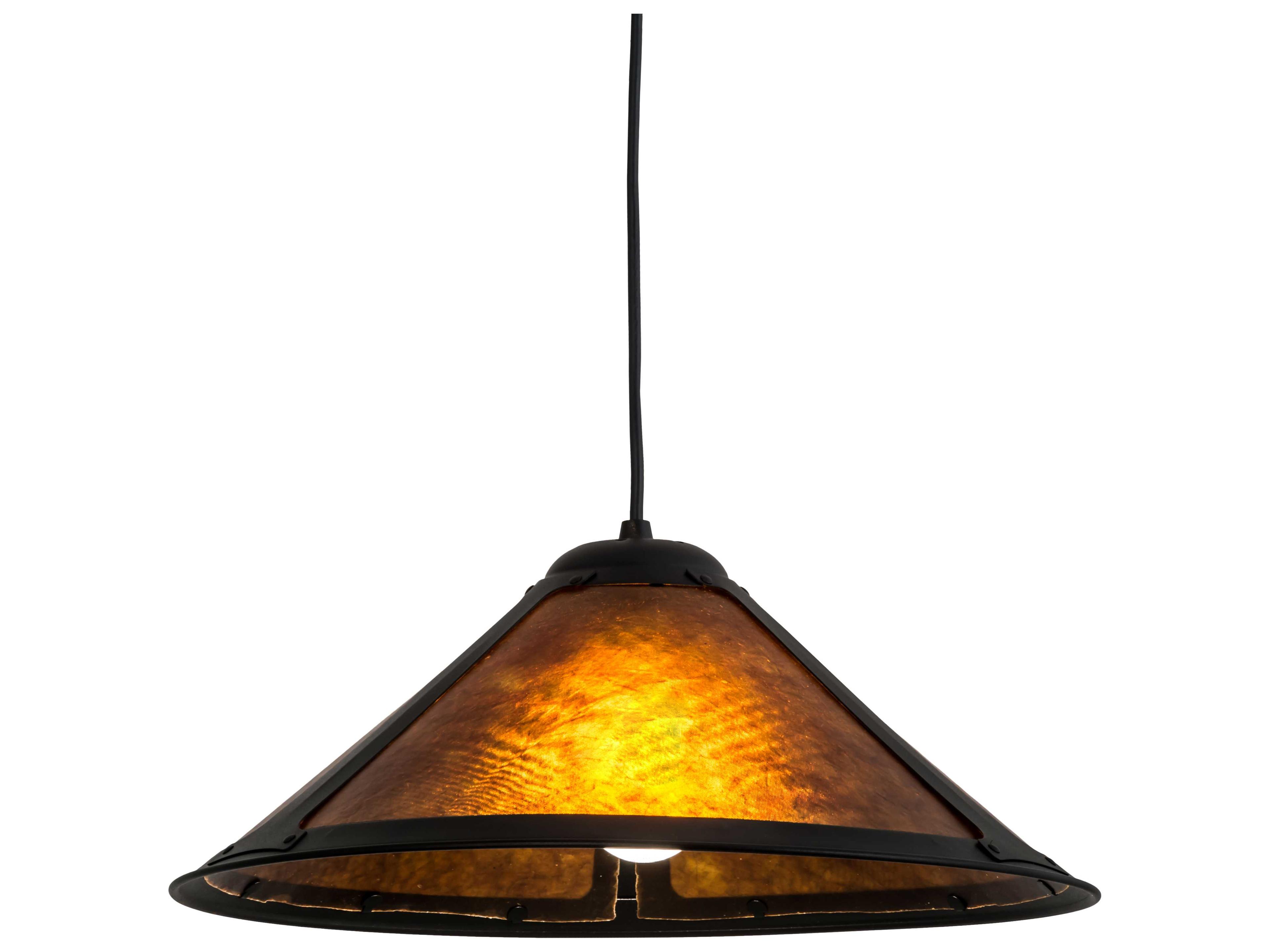 Meyda Van Erp Amber Brown Pendant