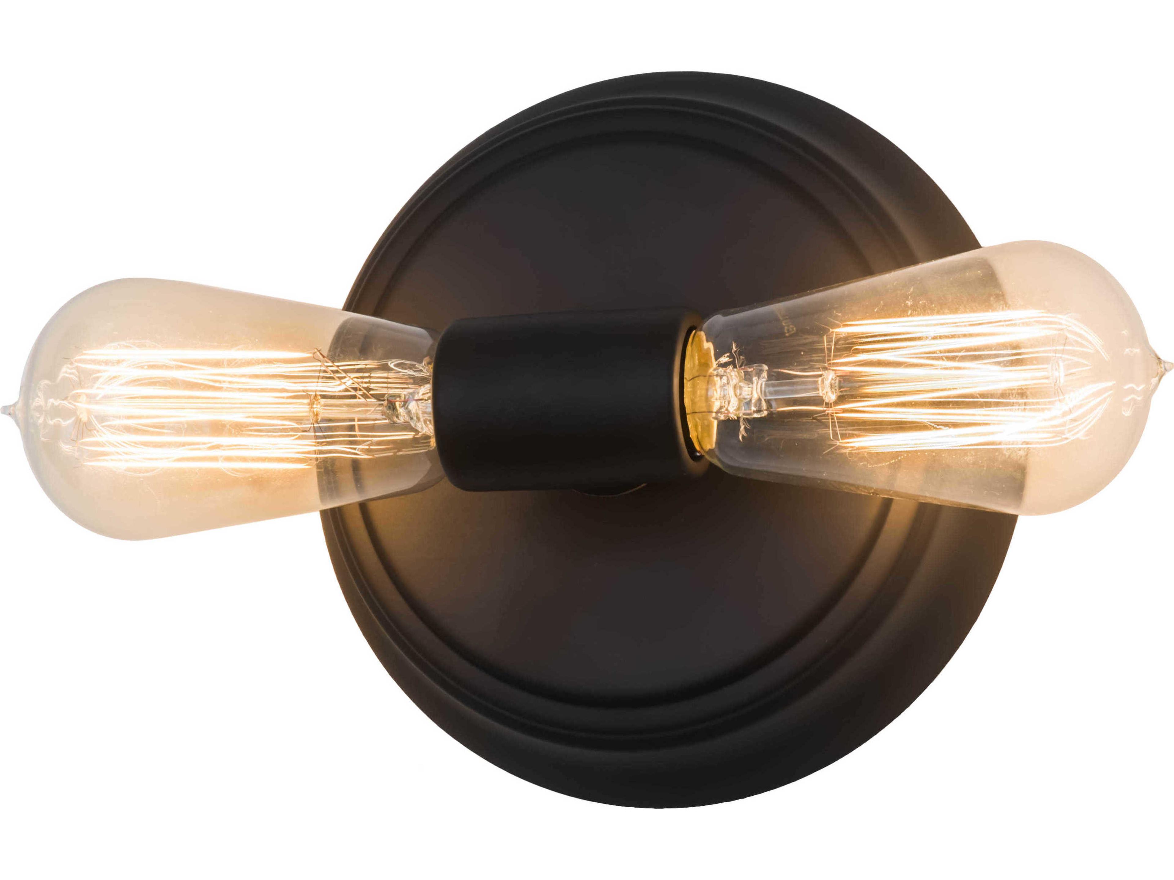 Meyda Alva 2-Light Bronze Glass Wall Sconce