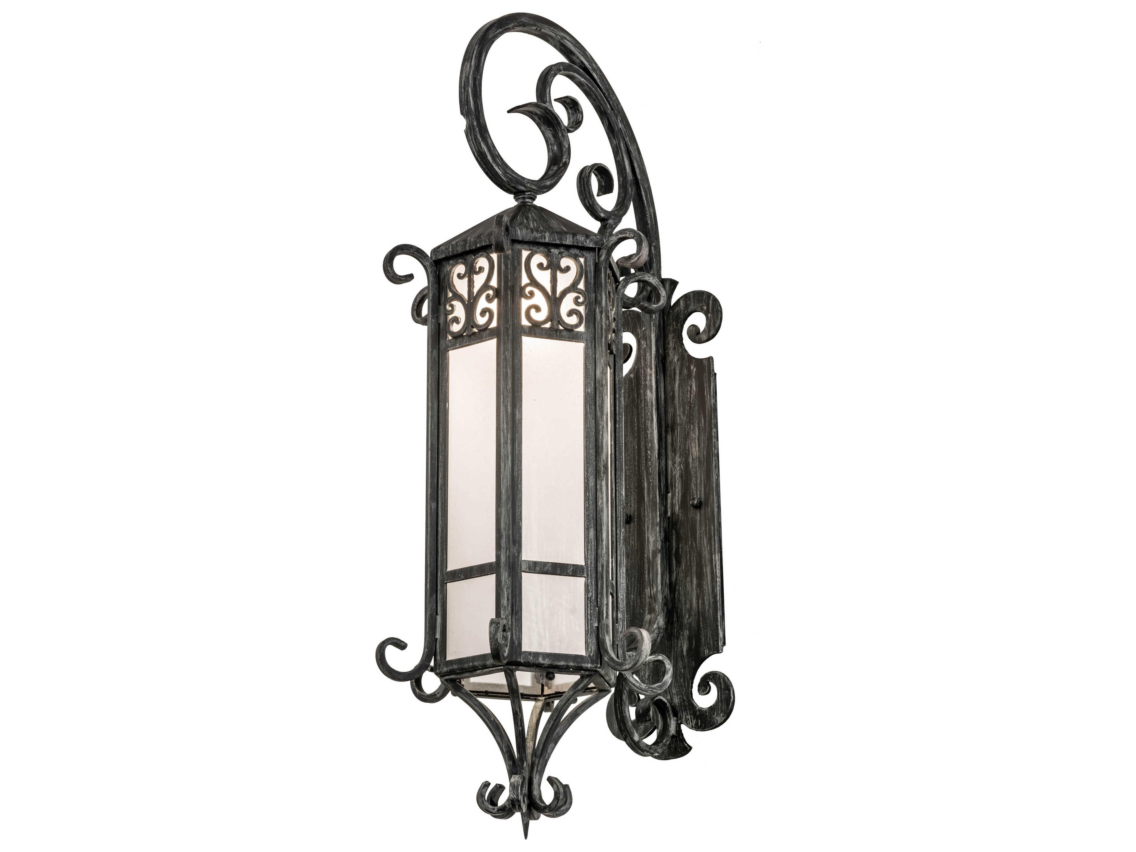 Meyda Caprice 1-Light Gray Glass Wall Sconce