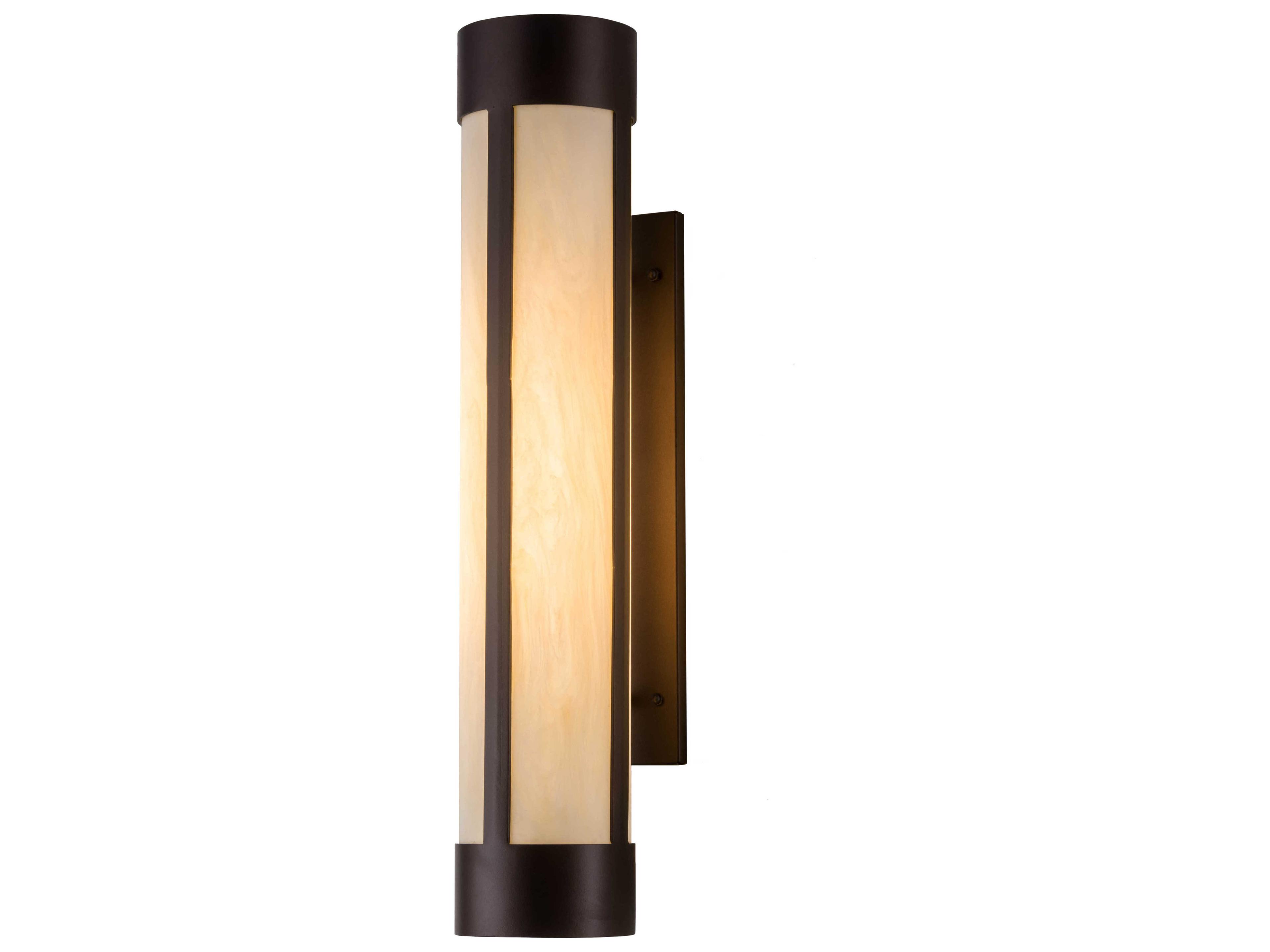 Meyda Cartier 1-Light Bronze Glass Wall Sconce