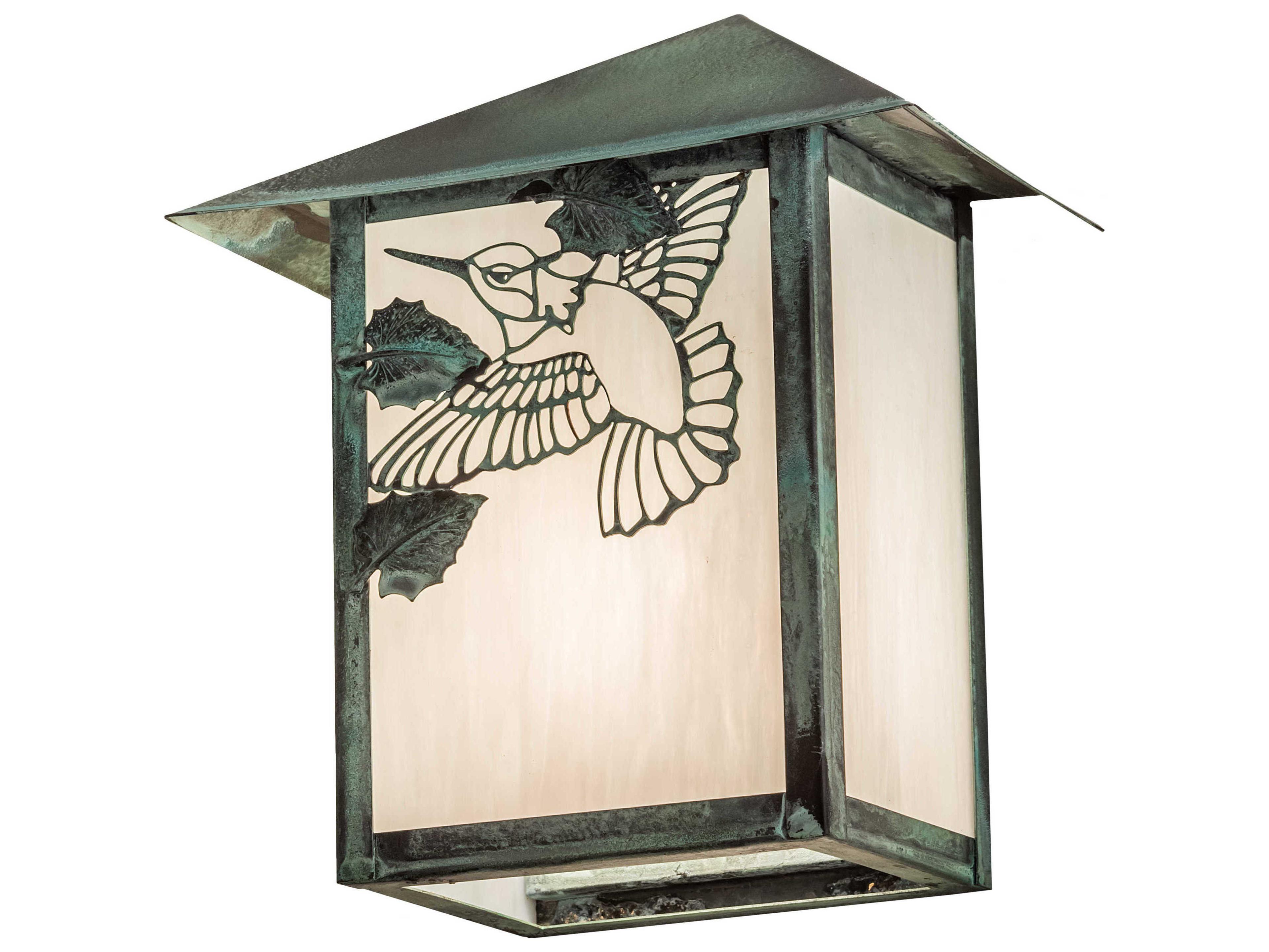 Meyda 1-Light Green Glass Wall Sconce