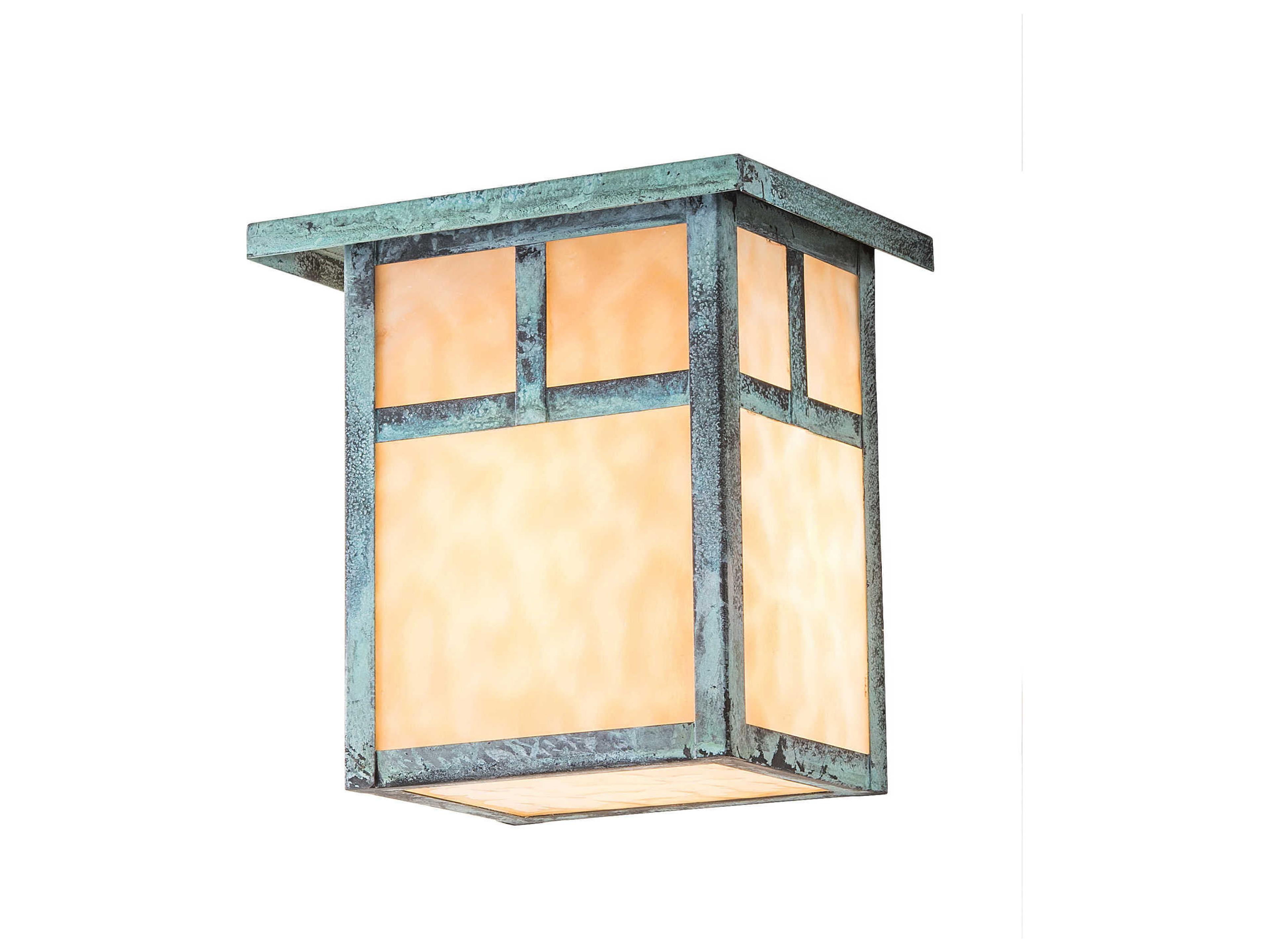 Meyda Hyde Park T Mission 1-Light Green Glass Wall Sconce