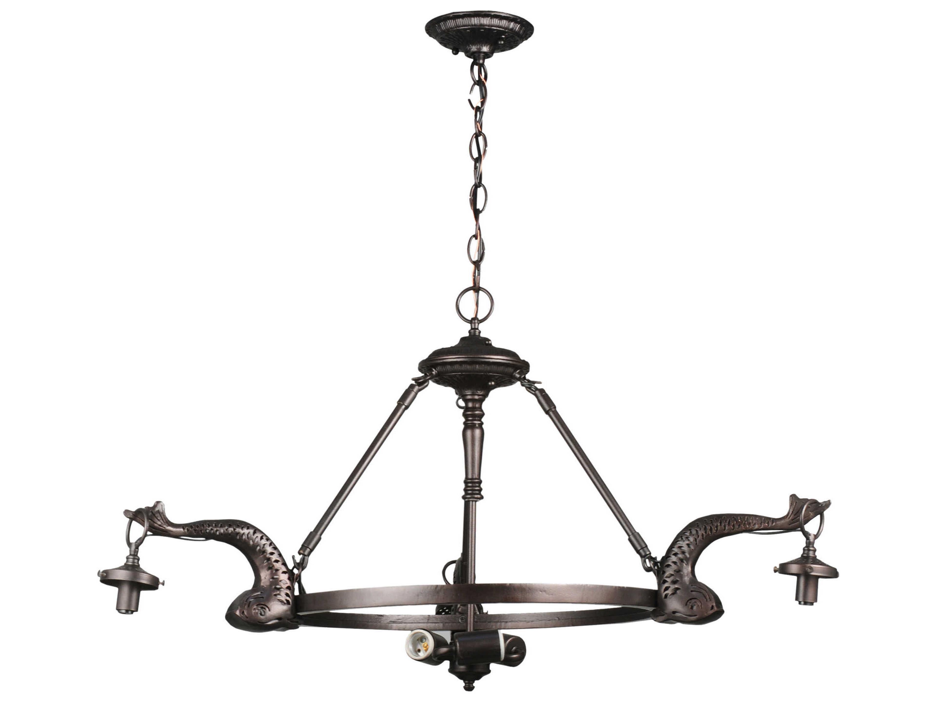 Meyda Victorian 3-Light Bronze Chandelier
