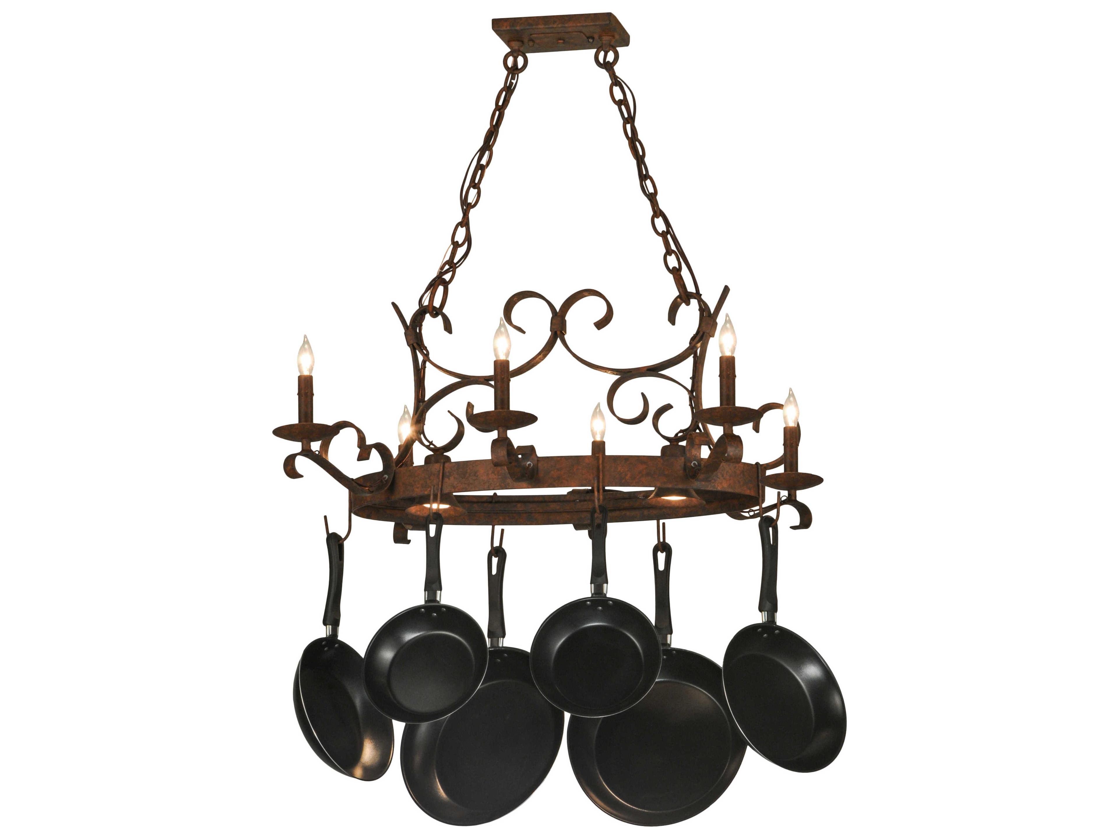 Meyda Victorian 6-Light Red Island Pendant