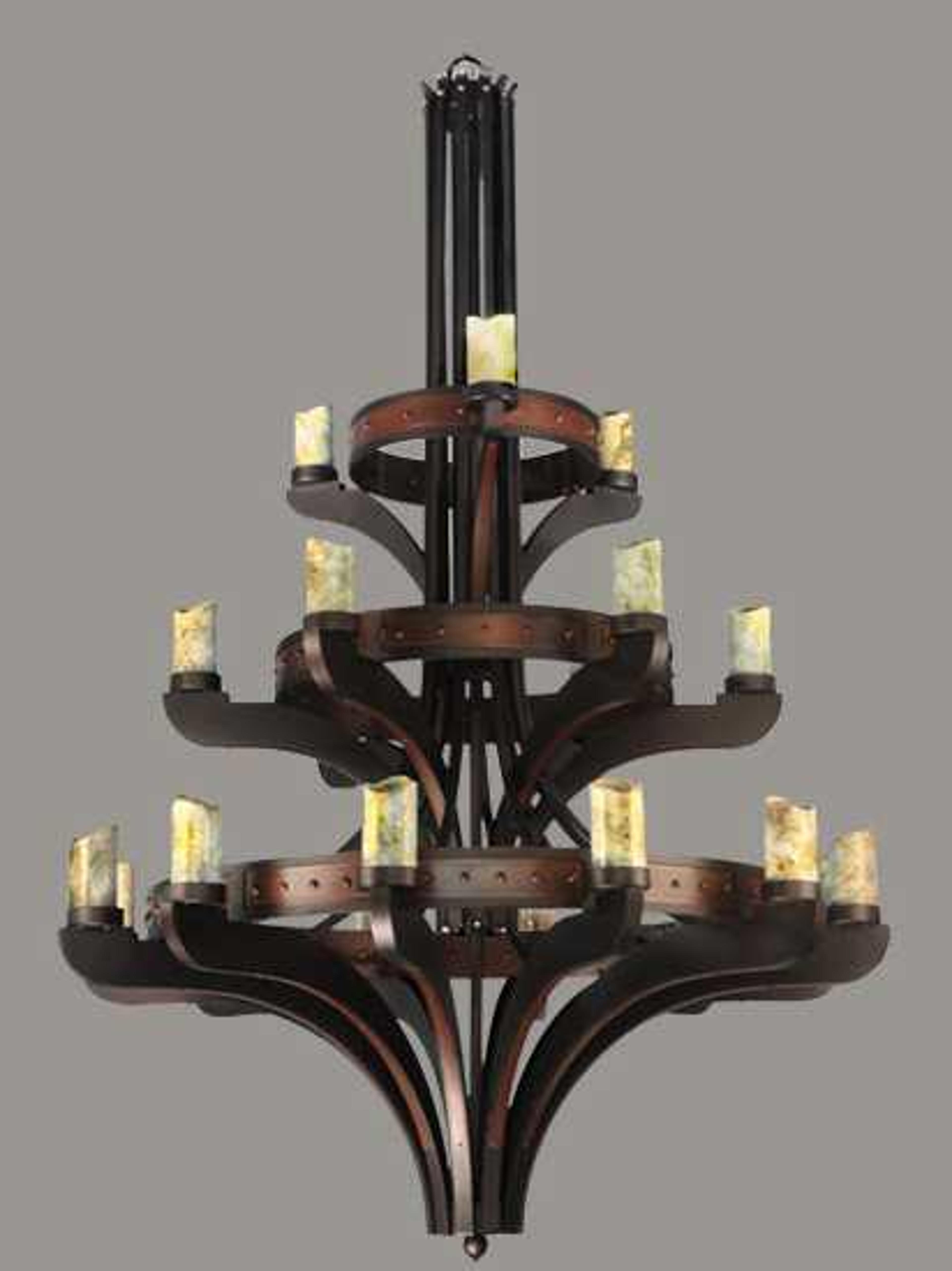 Meyda Castilla Jadestone 21-Light 63" Grand Chandelier