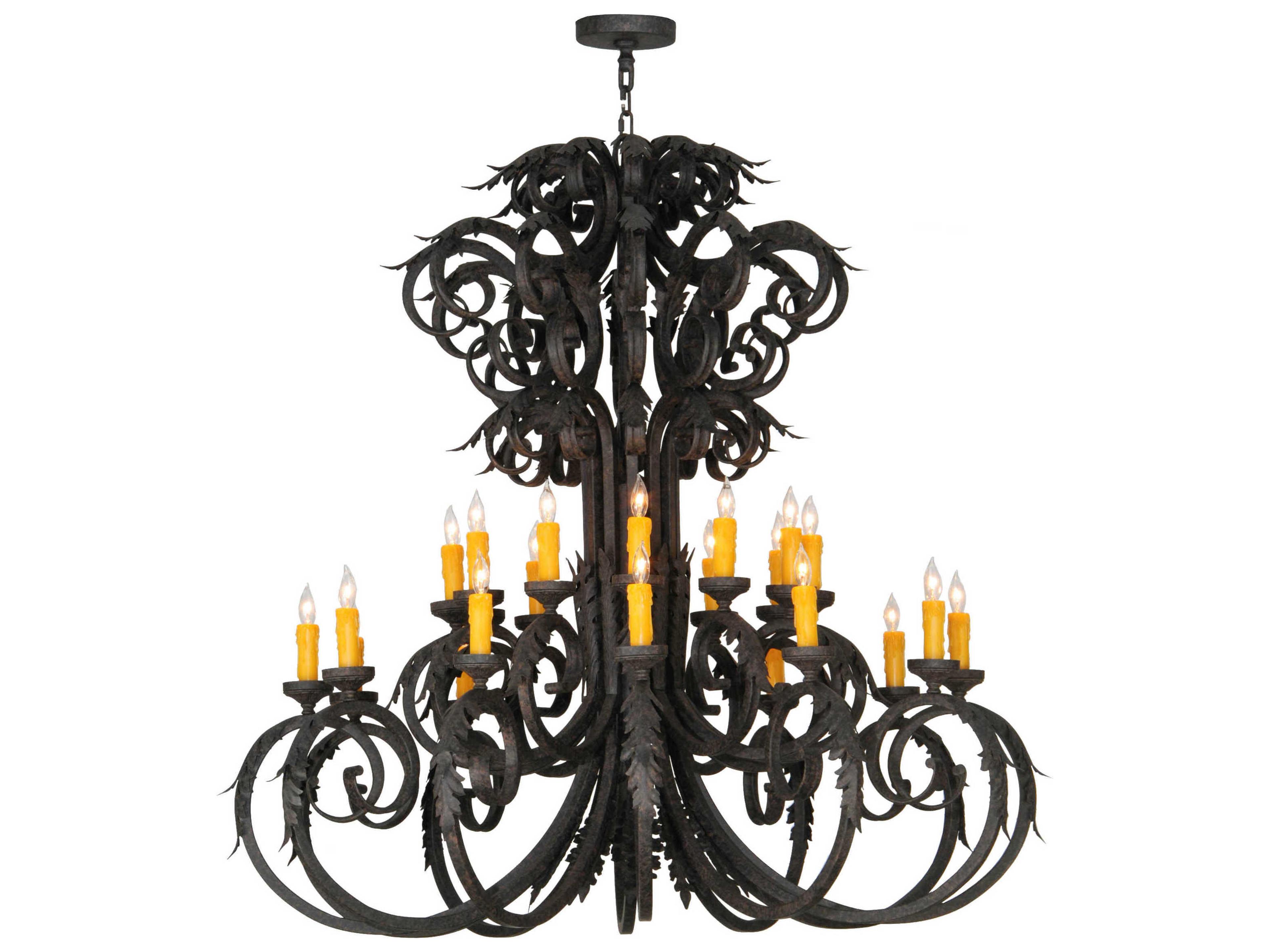 Meyda Serratina 24-Light 50" Large Chandelier