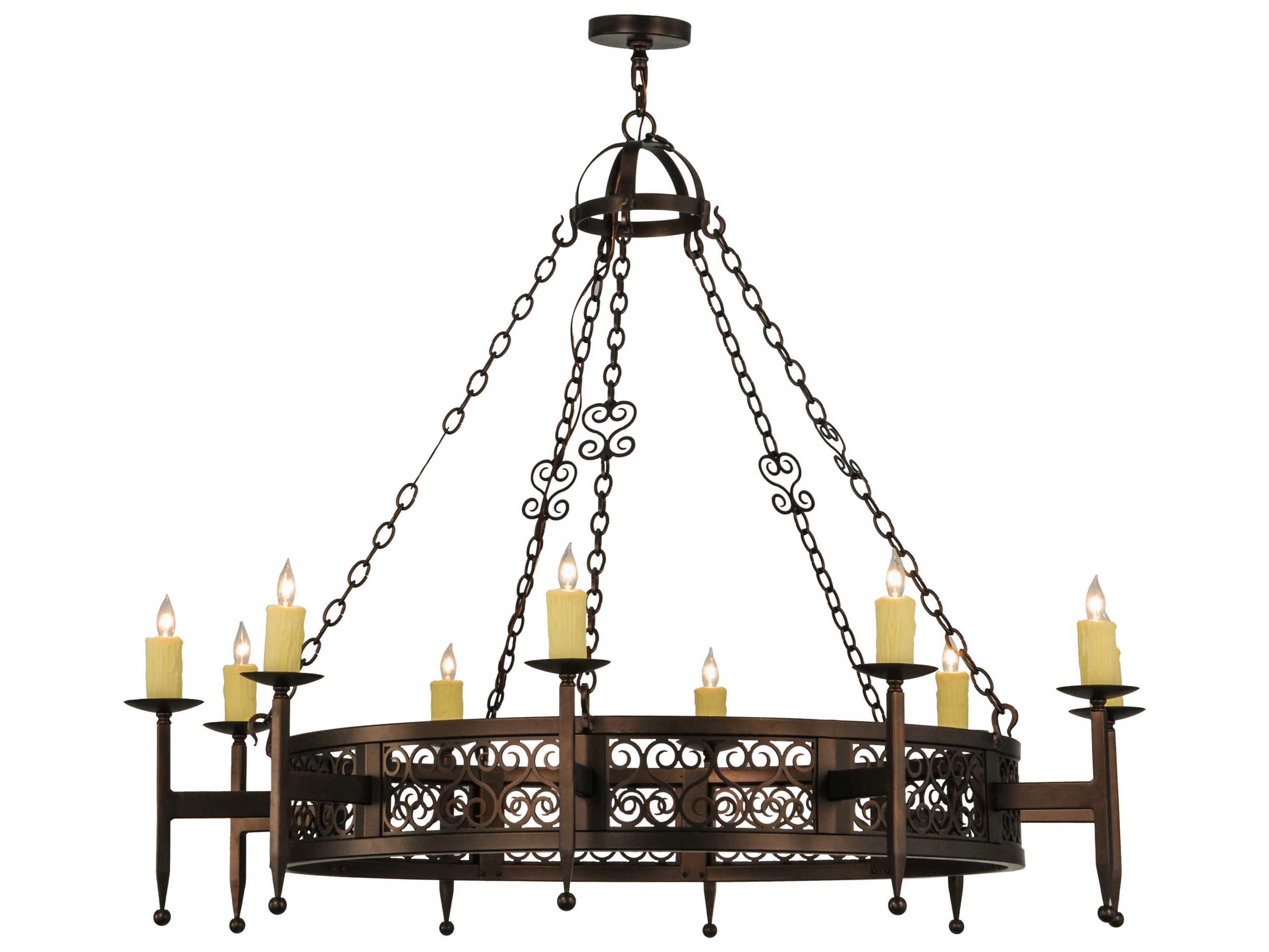 Meyda Toscano 1-Light Brown Candelabra Chandelier