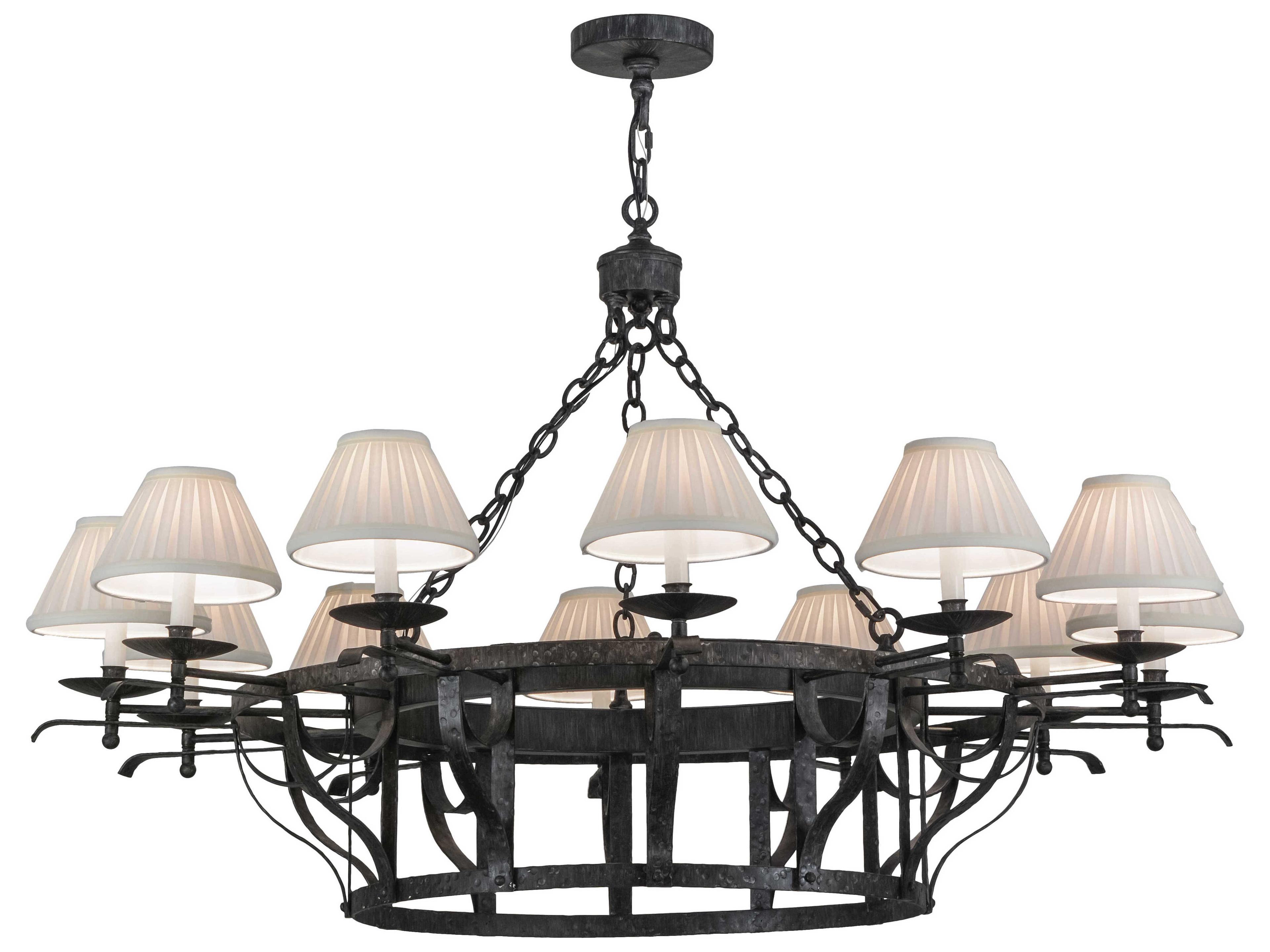 Meyda Victorian 12-Light Brown Candelabra Empire Chandelier