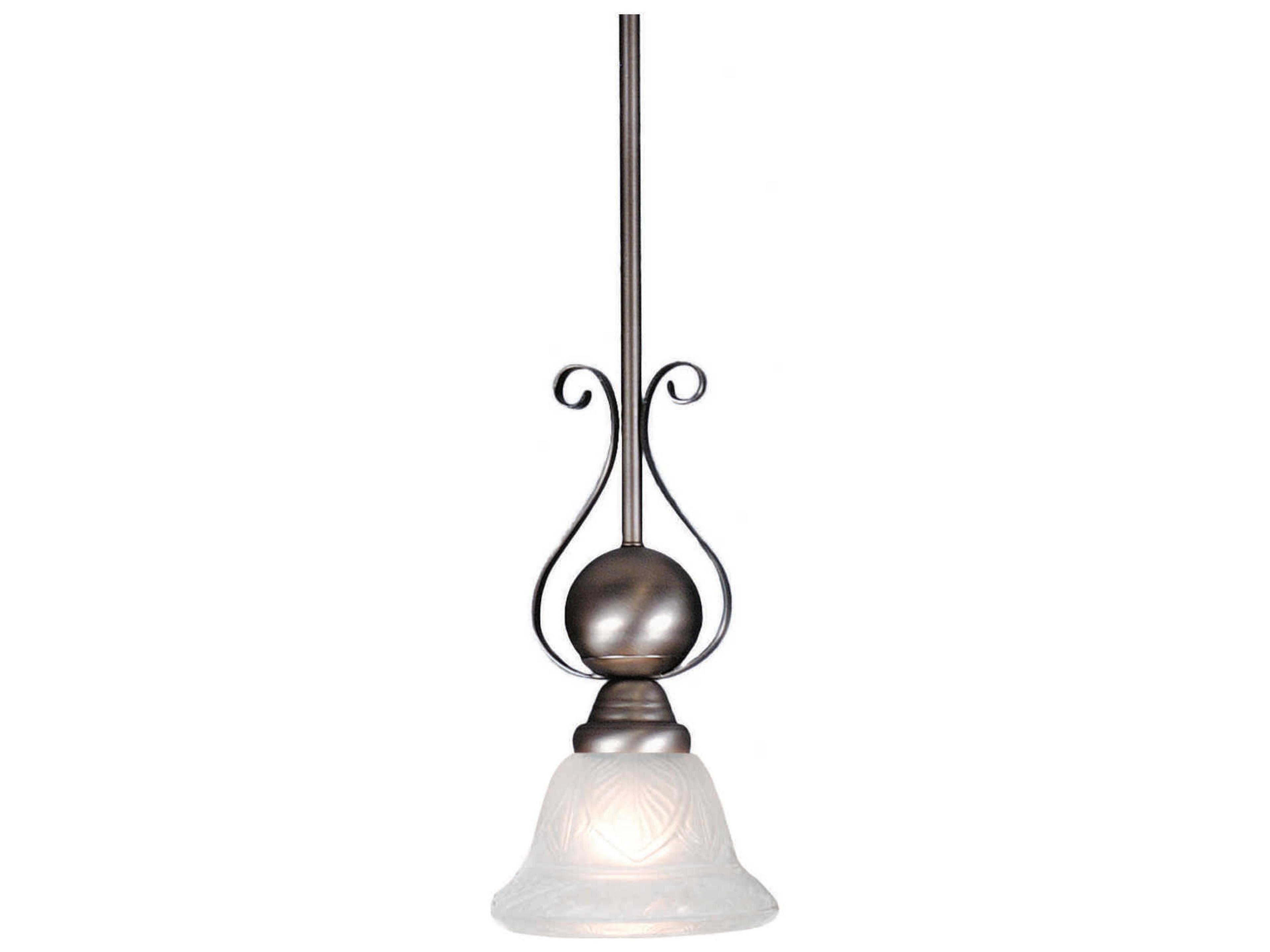 Meyda Victorian 1-Light Pewter Bell Mini Pendant