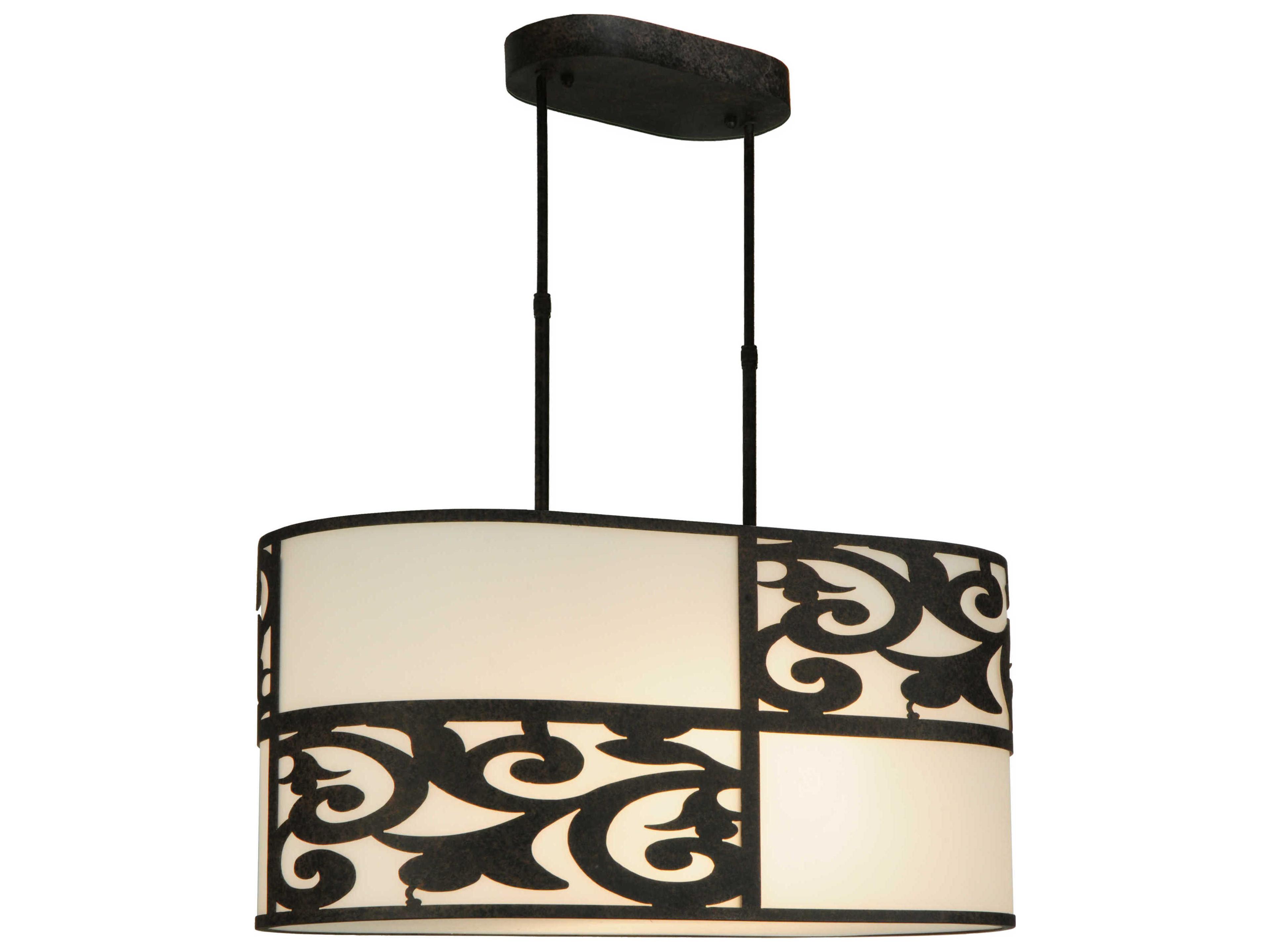 Meyda Victorian 4-Light Brown Pendant