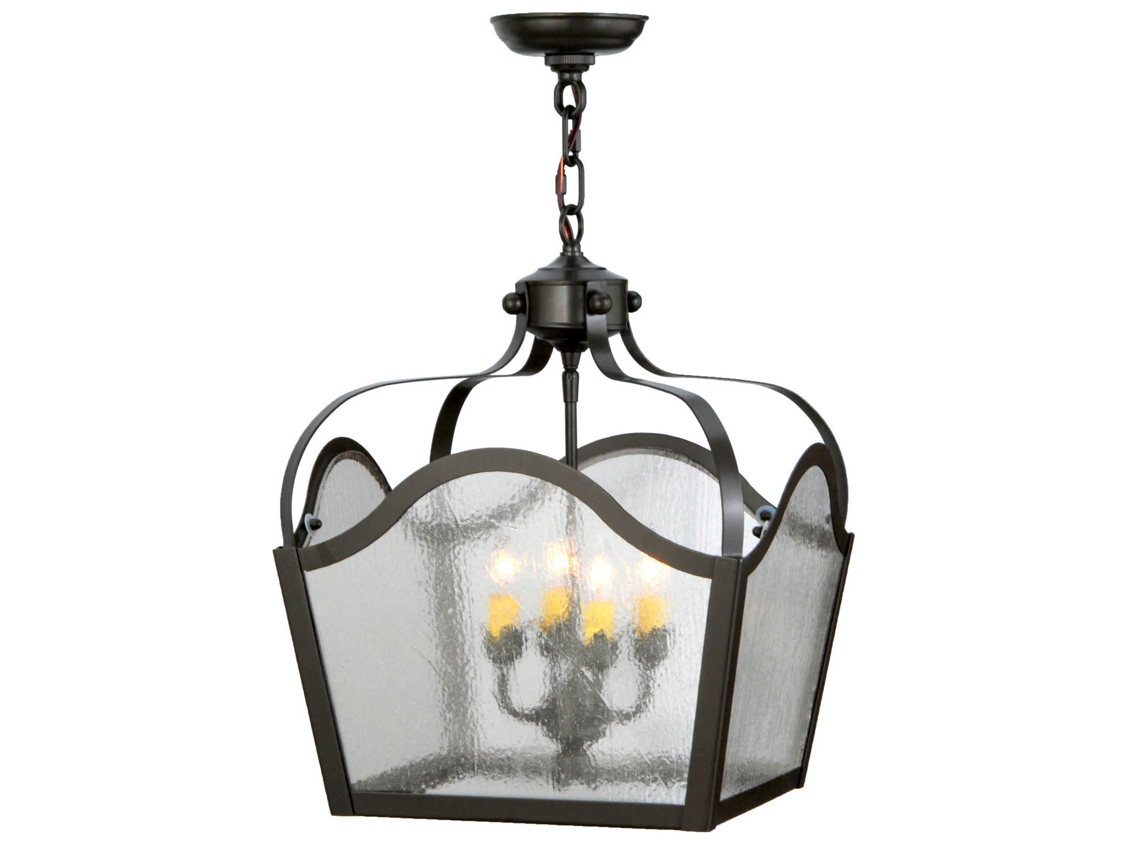 Meyda Victorian 4-Light Black Pendant