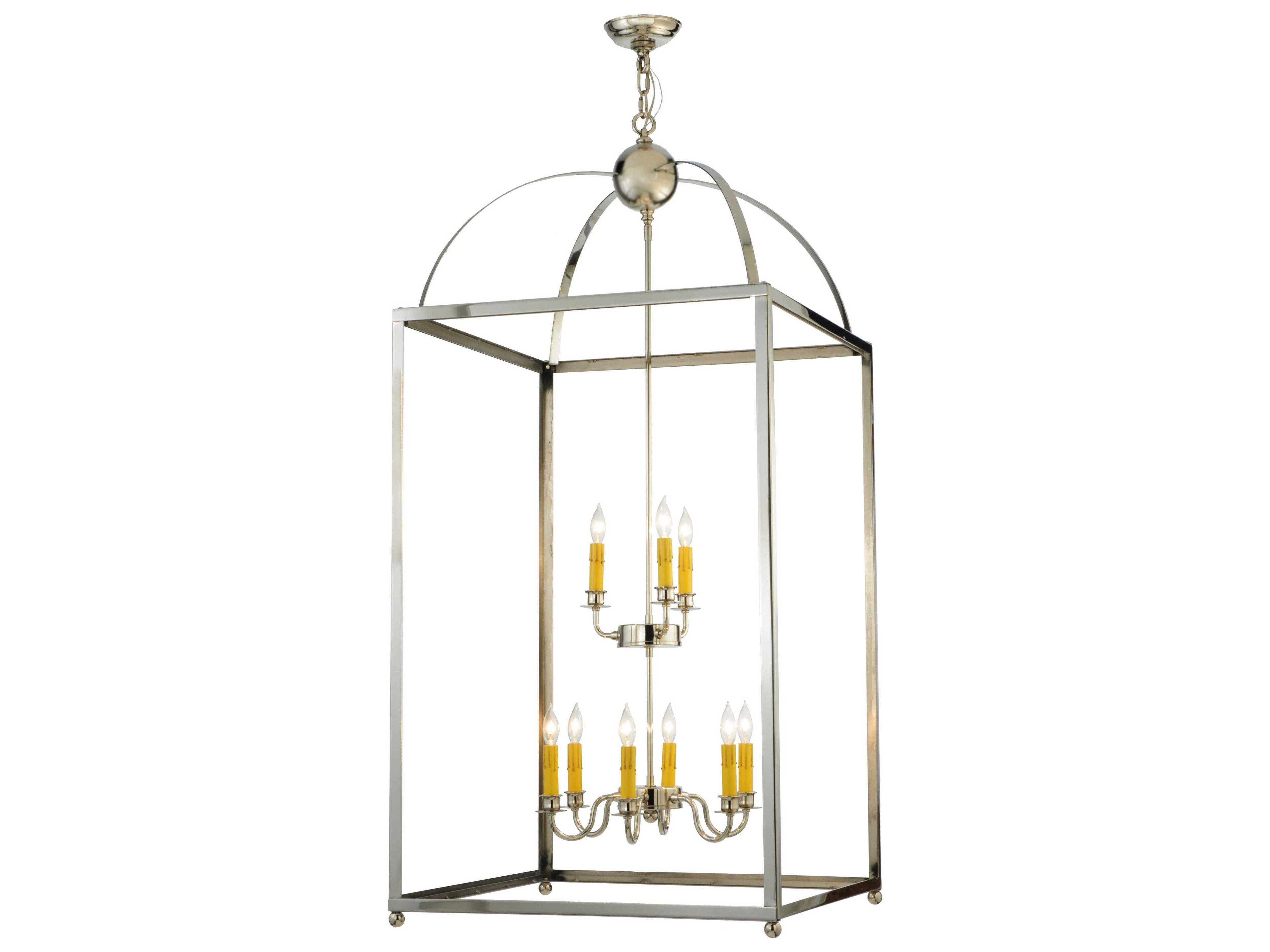 Meyda Pavilion Polished Nickel 9-light Pendant