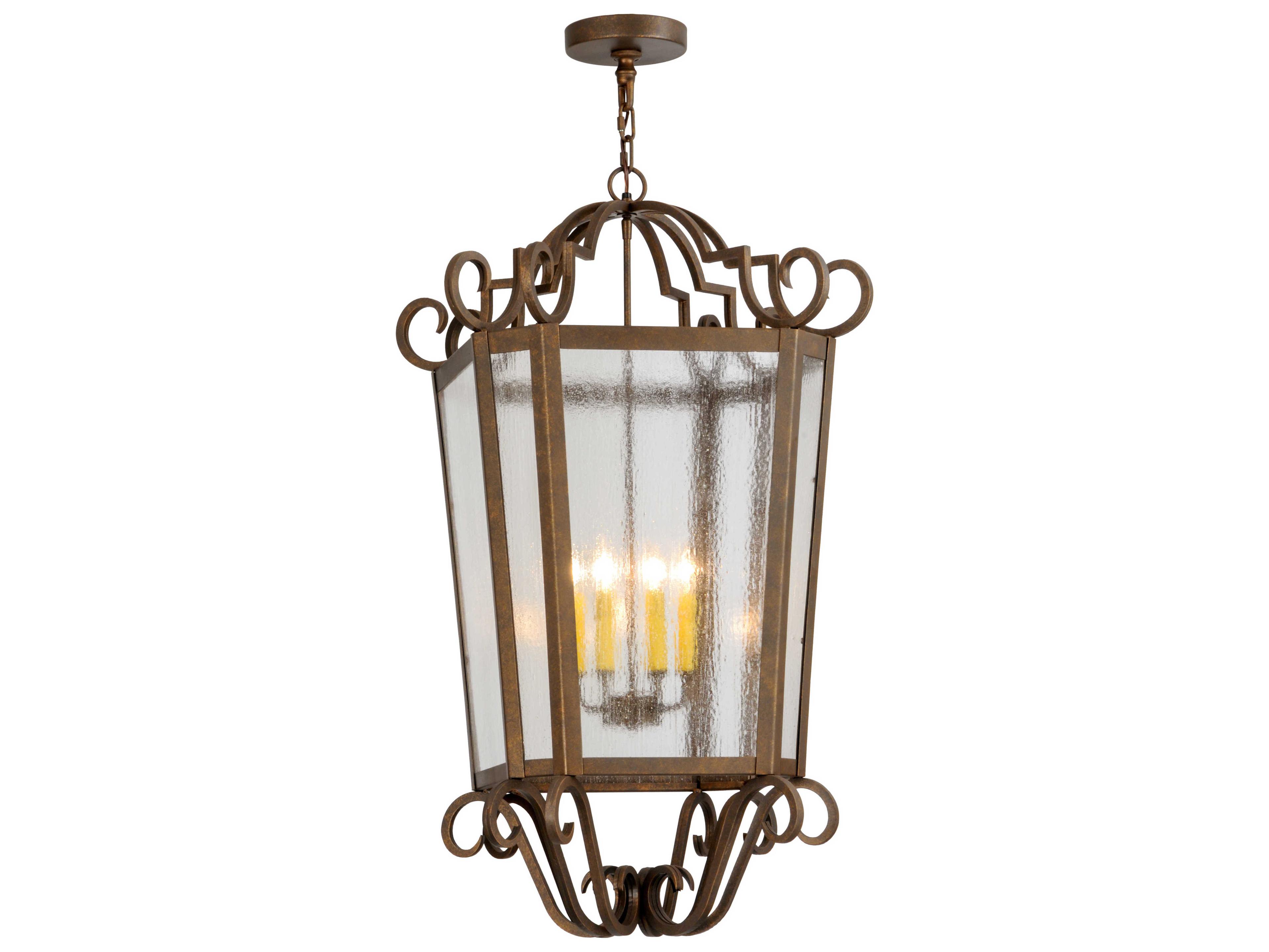 Meyda Victorian 6-Light Brass Pendant
