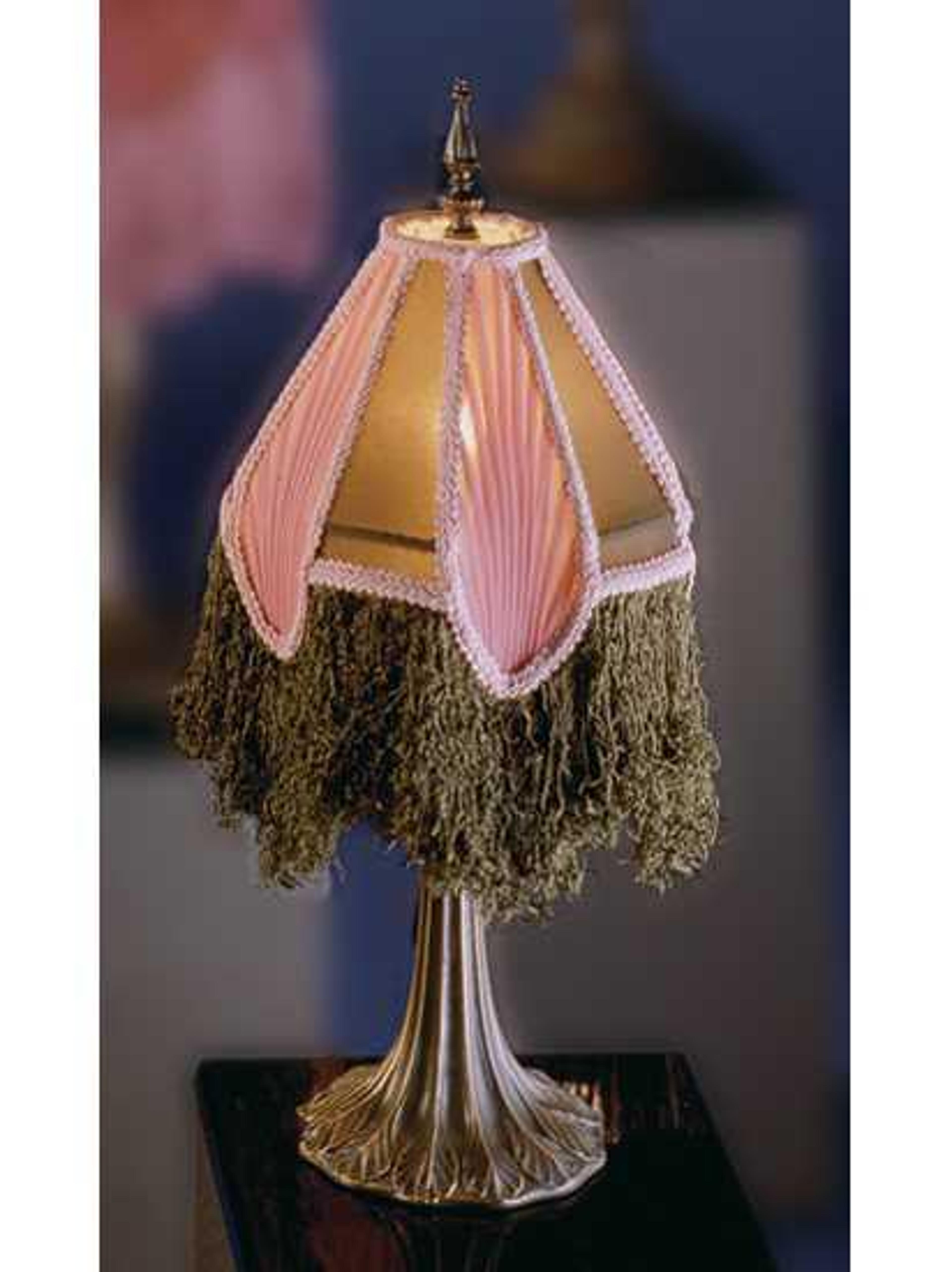 Meyda Fabric & Fringe Arbesque Mini Lamp