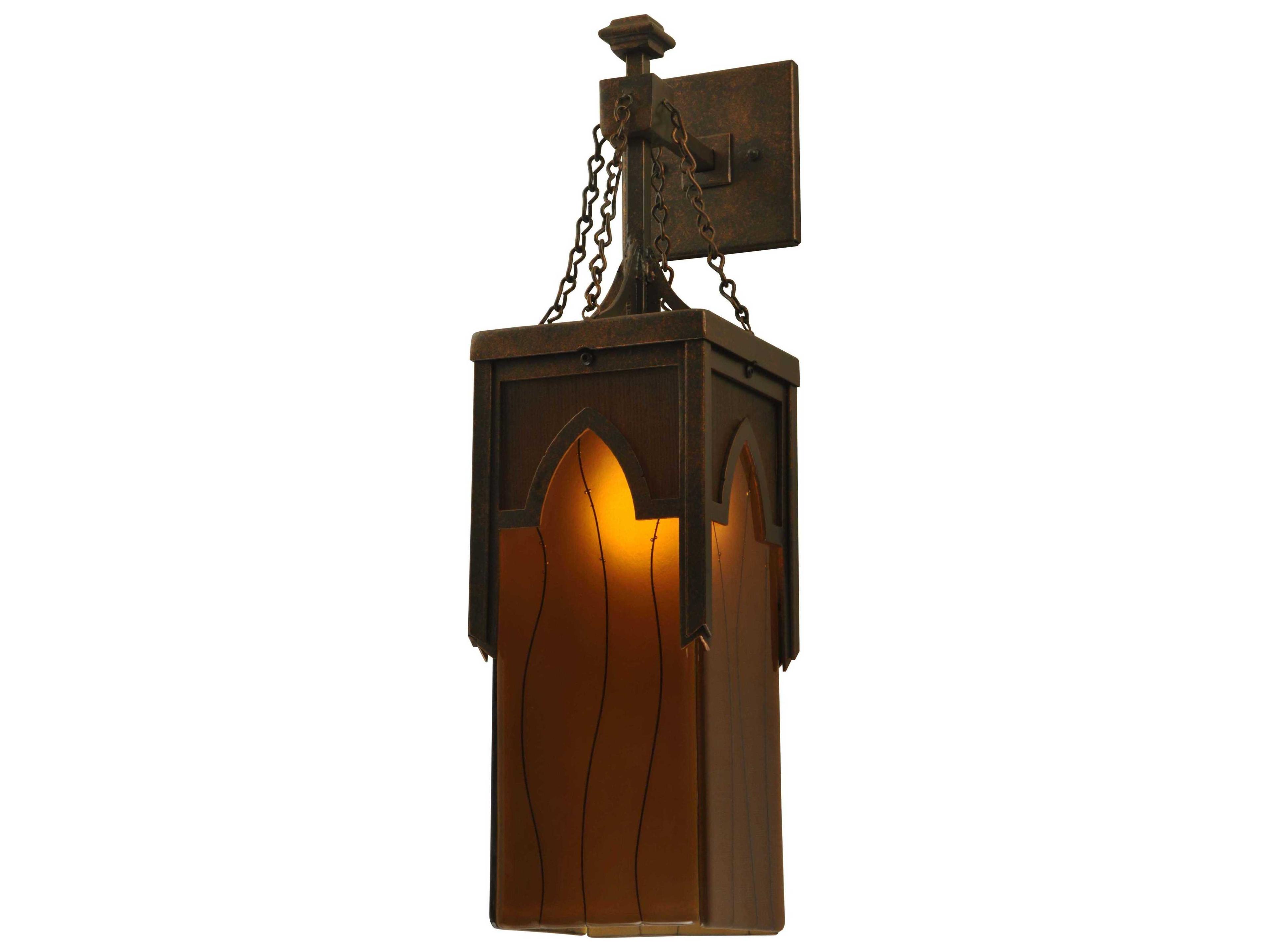 Meyda Metro Fusion Cordoda Glass Outdoor Wall Light