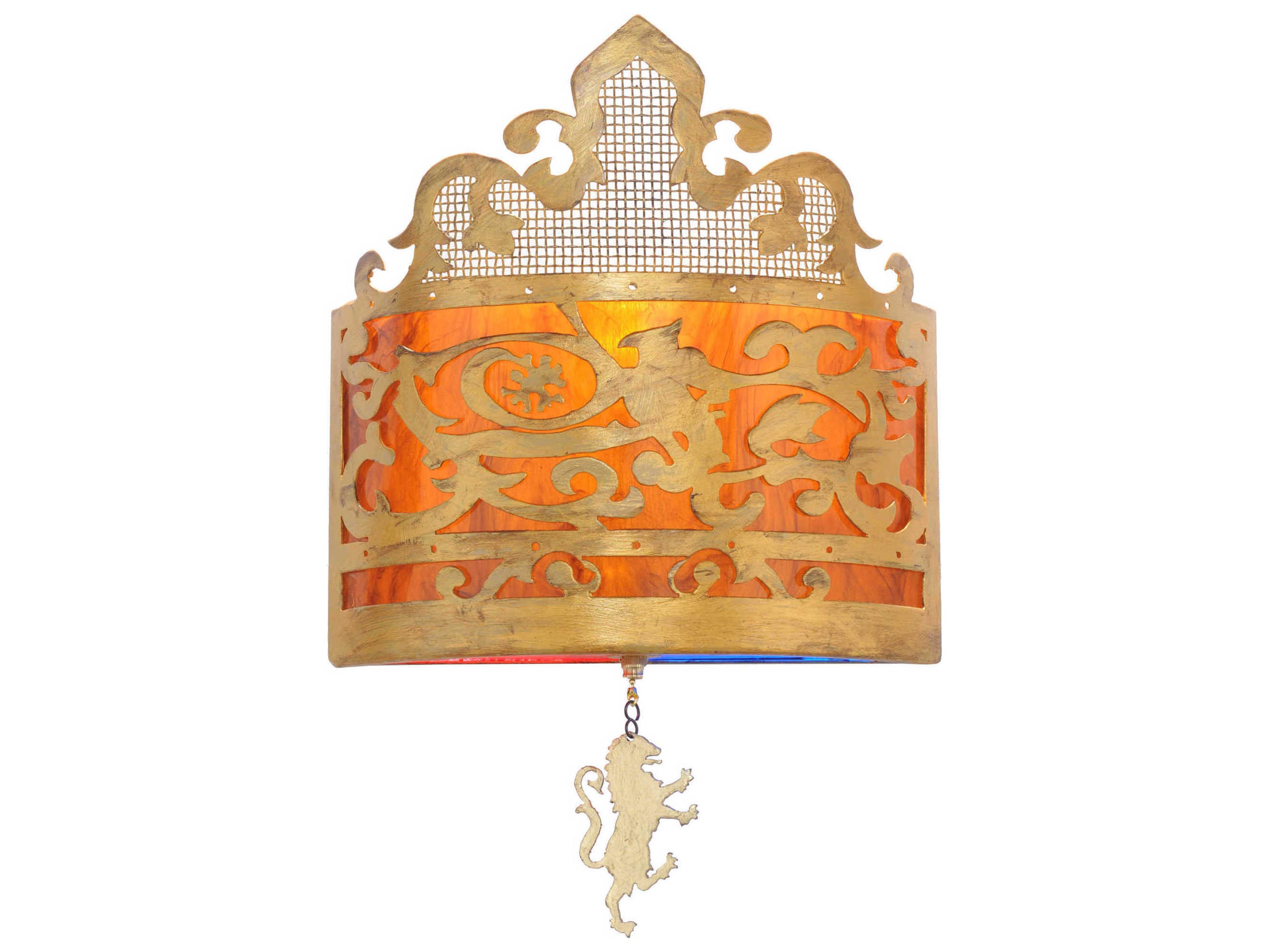 Meyda Victorian 1-Light Gold Wall Sconce