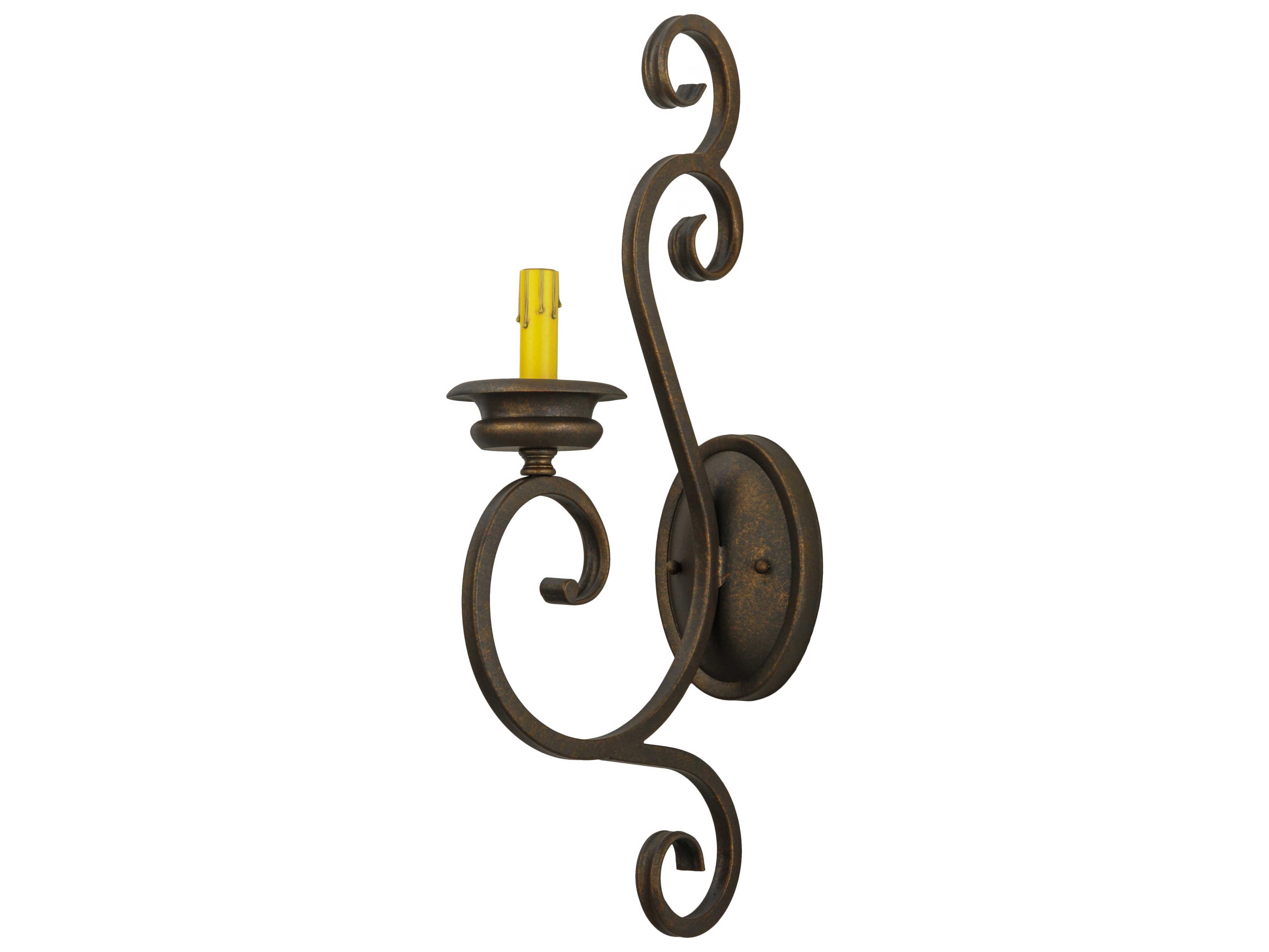 Meyda Victorian 1-Light Brown Wall Sconce