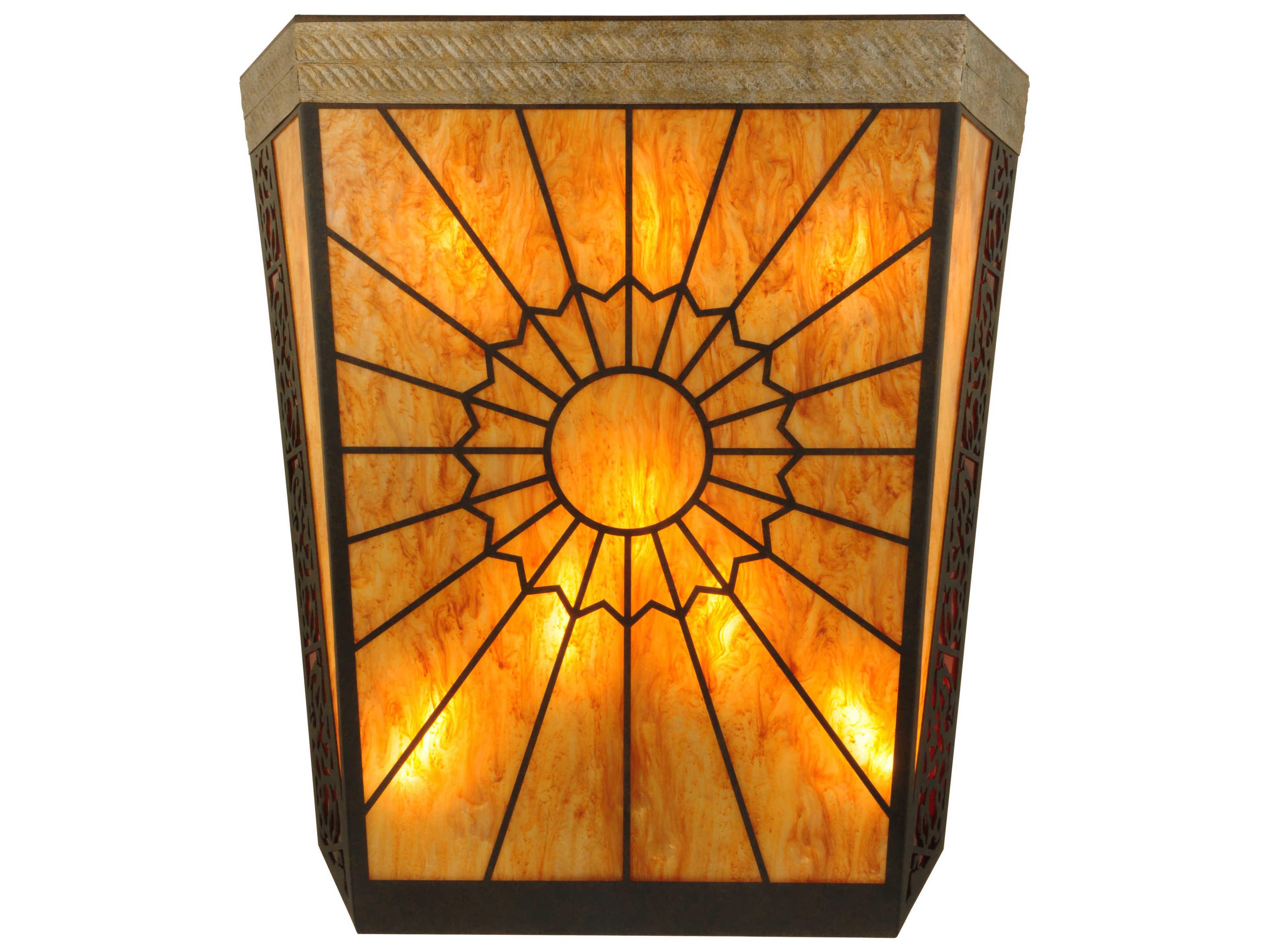 Meyda Victorian 6-Light Brown Wall Sconce