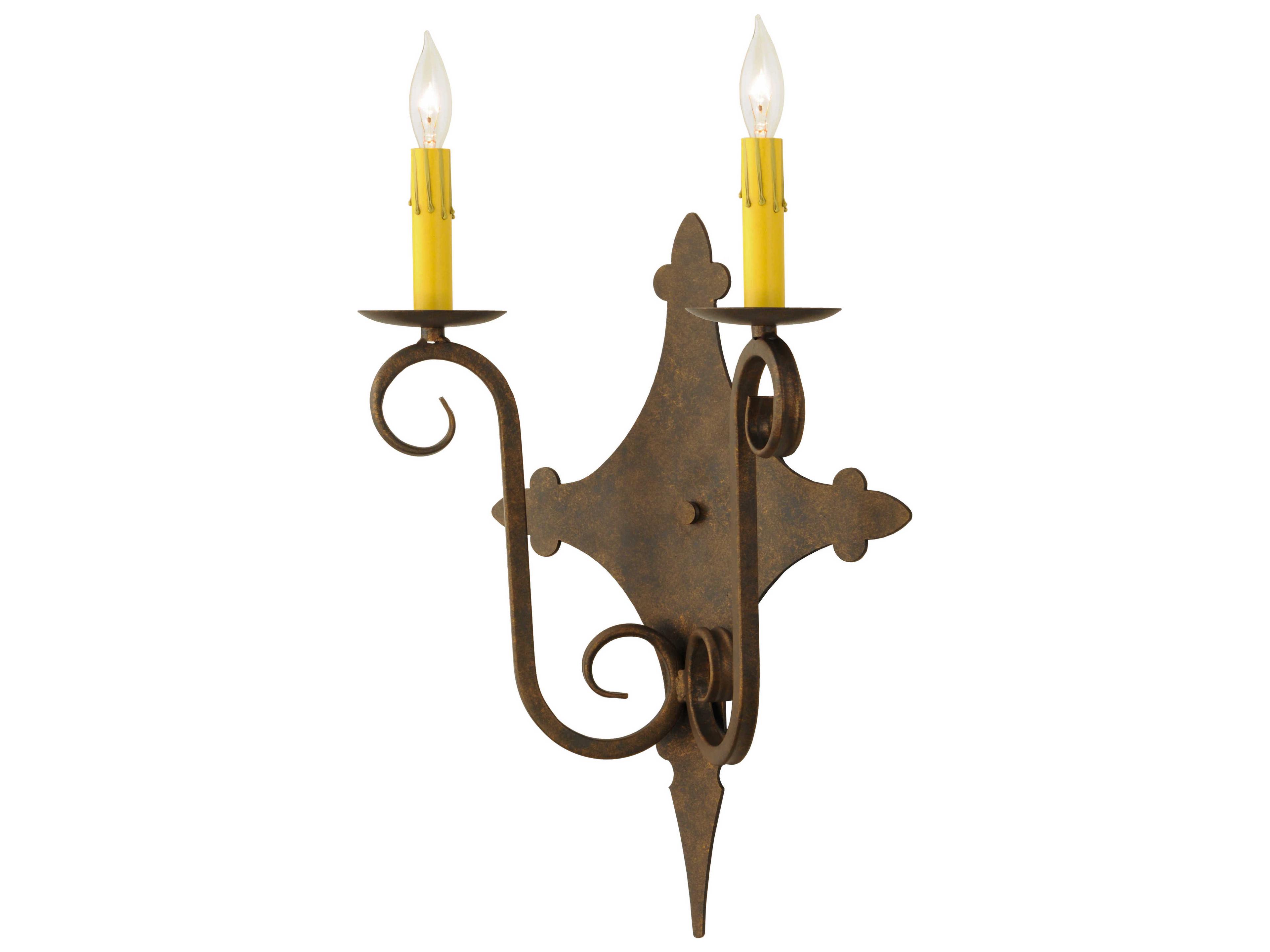 Meyda Angelique 2-Light Brown Wall Sconce