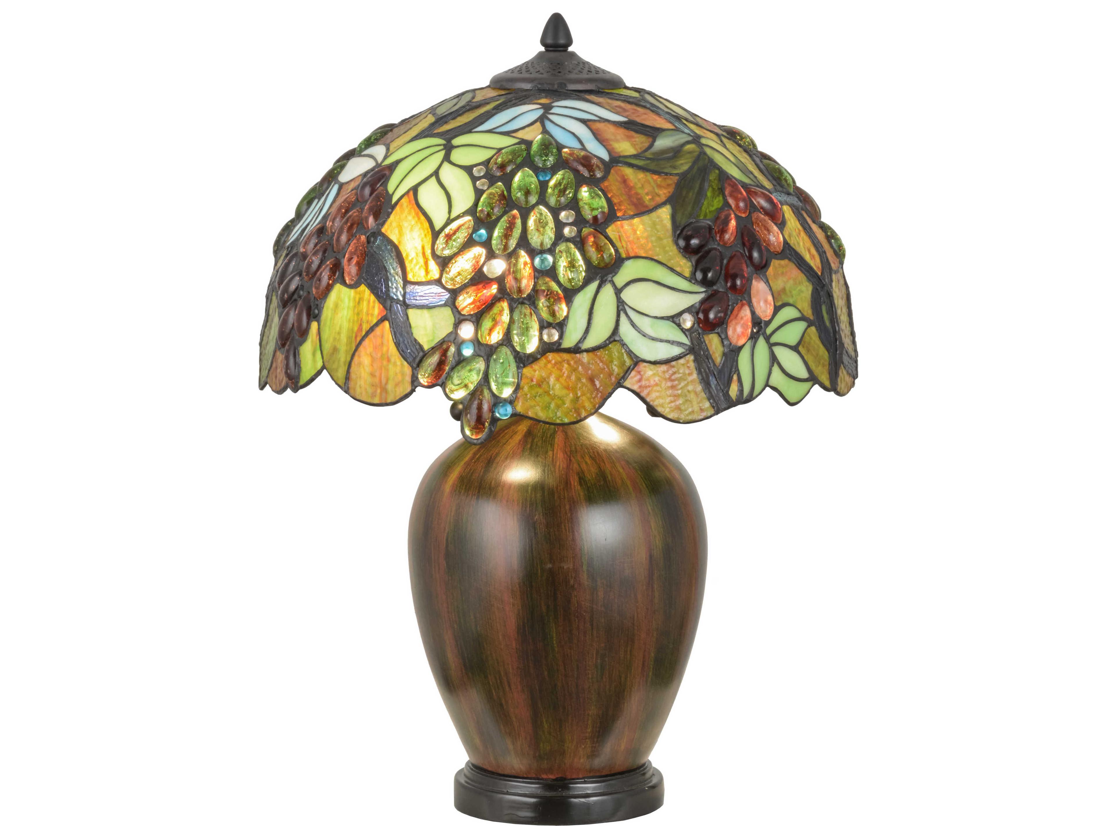 Meyda Lighting Vinifera Green Table Lamp