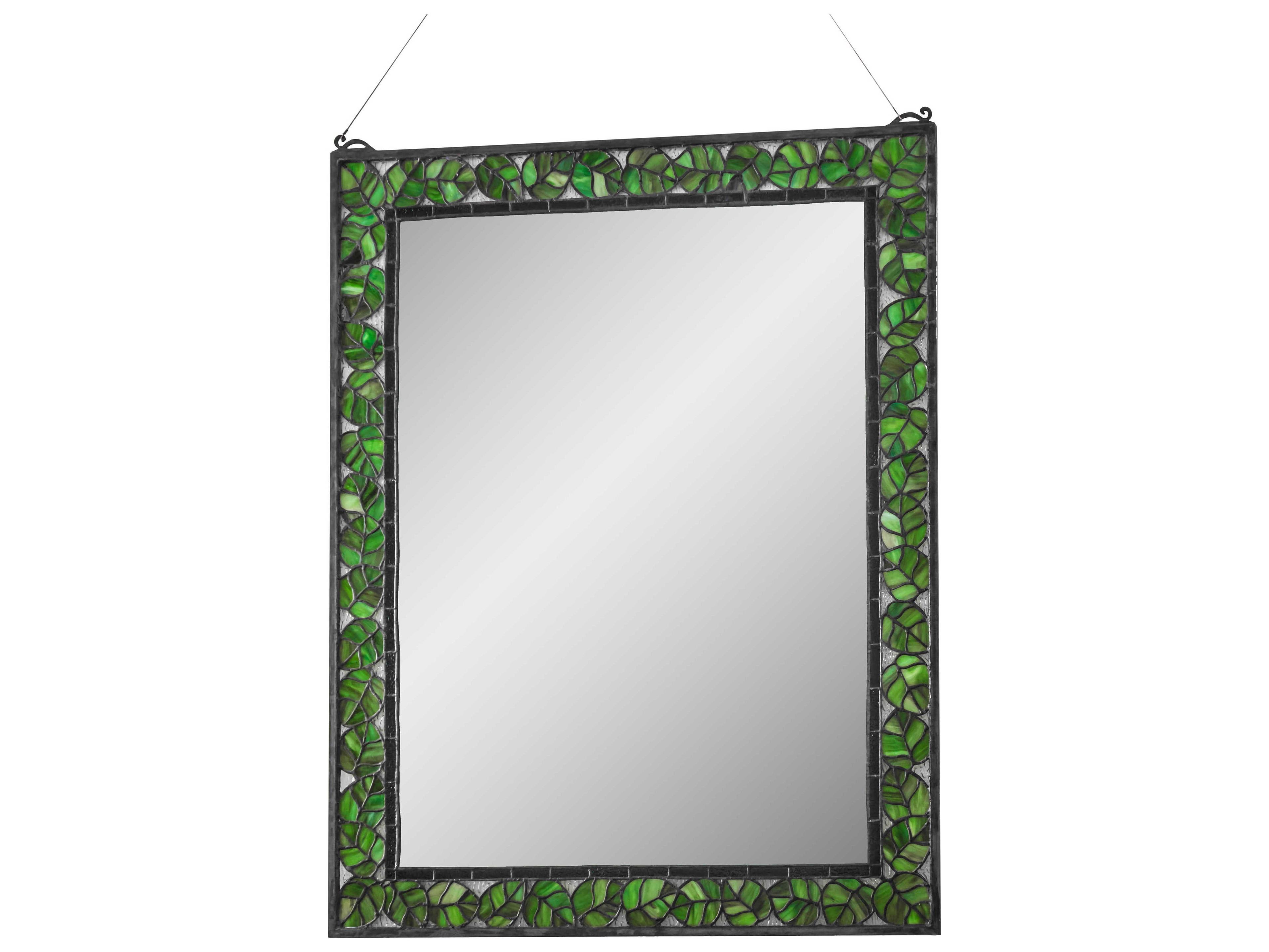 Meyda Oak Leaf & Acorn Rectangular Mirror