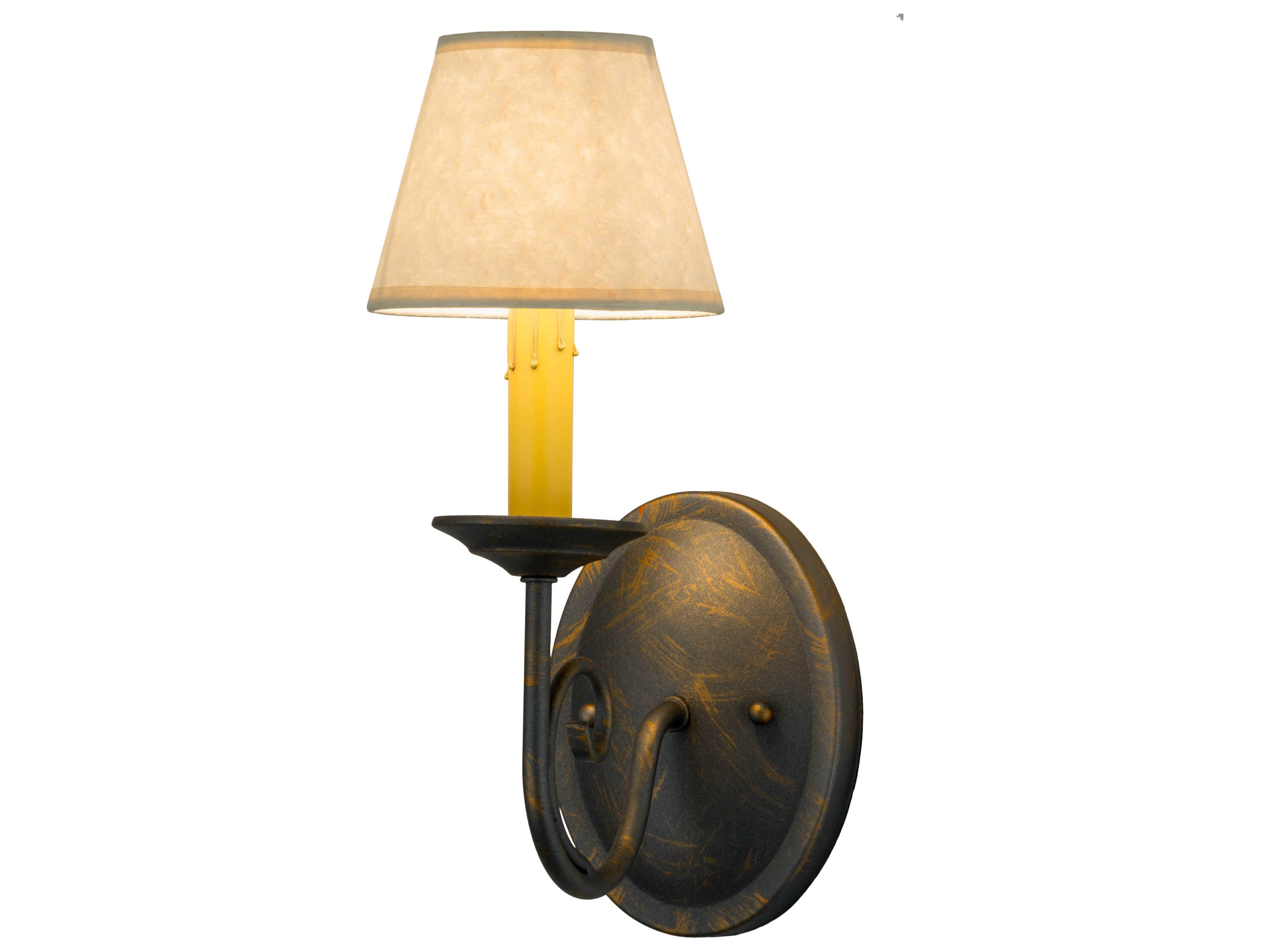 Meyda Jenna 1-Light Bronze Wall Sconce
