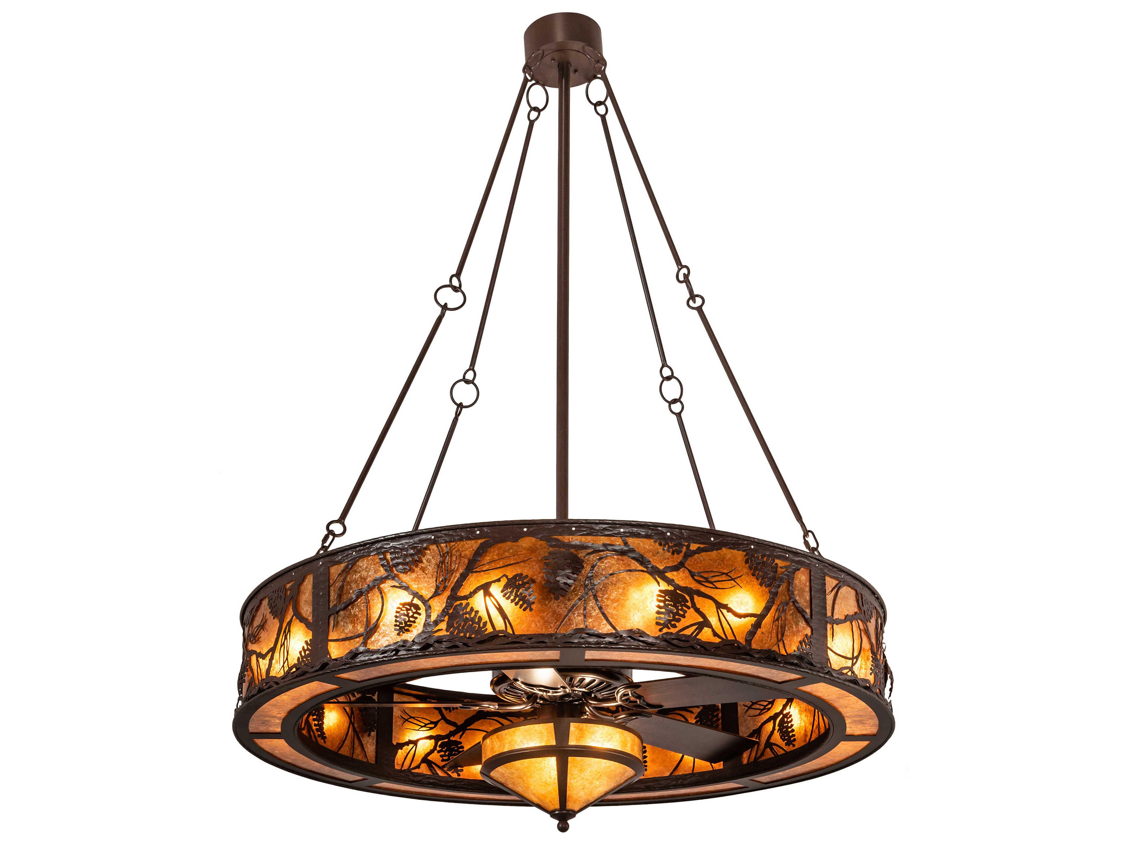 Meyda Whispering Pines 19-Light Chandel-Air