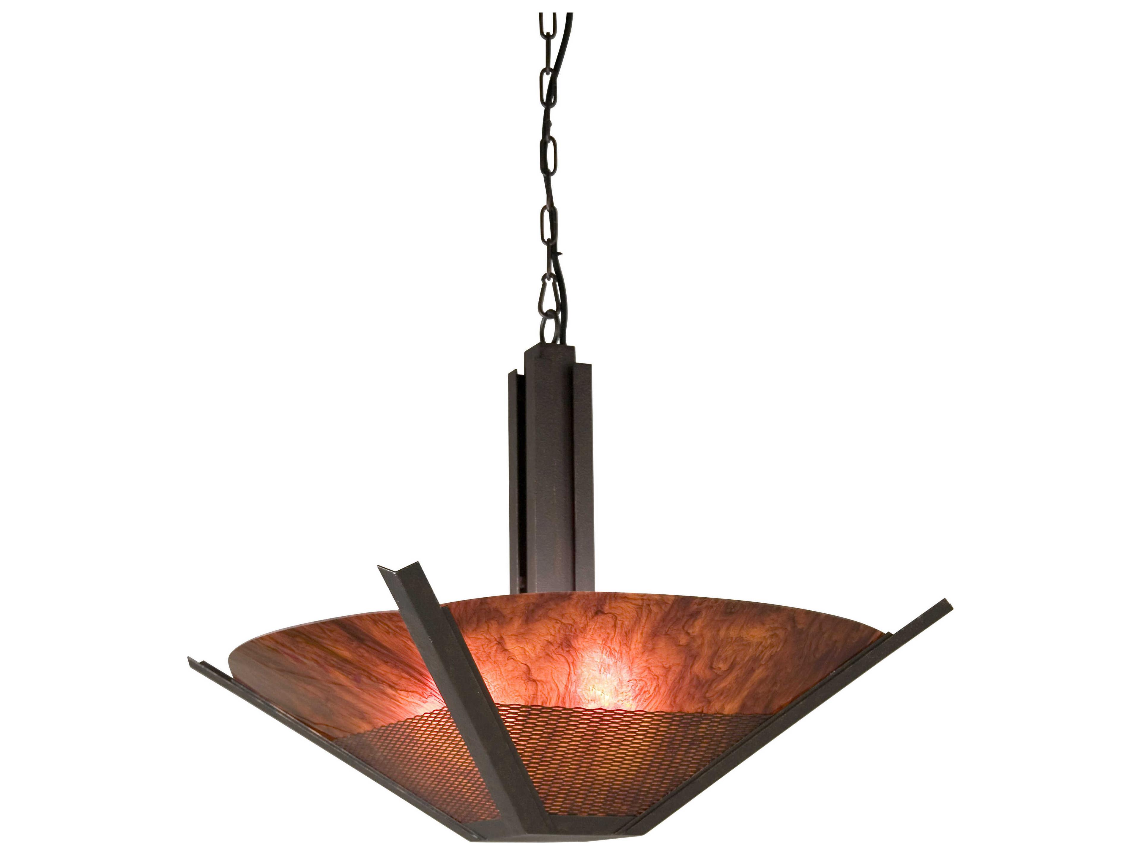 Meyda Xerxes 6-Light Copper Rust Pendant