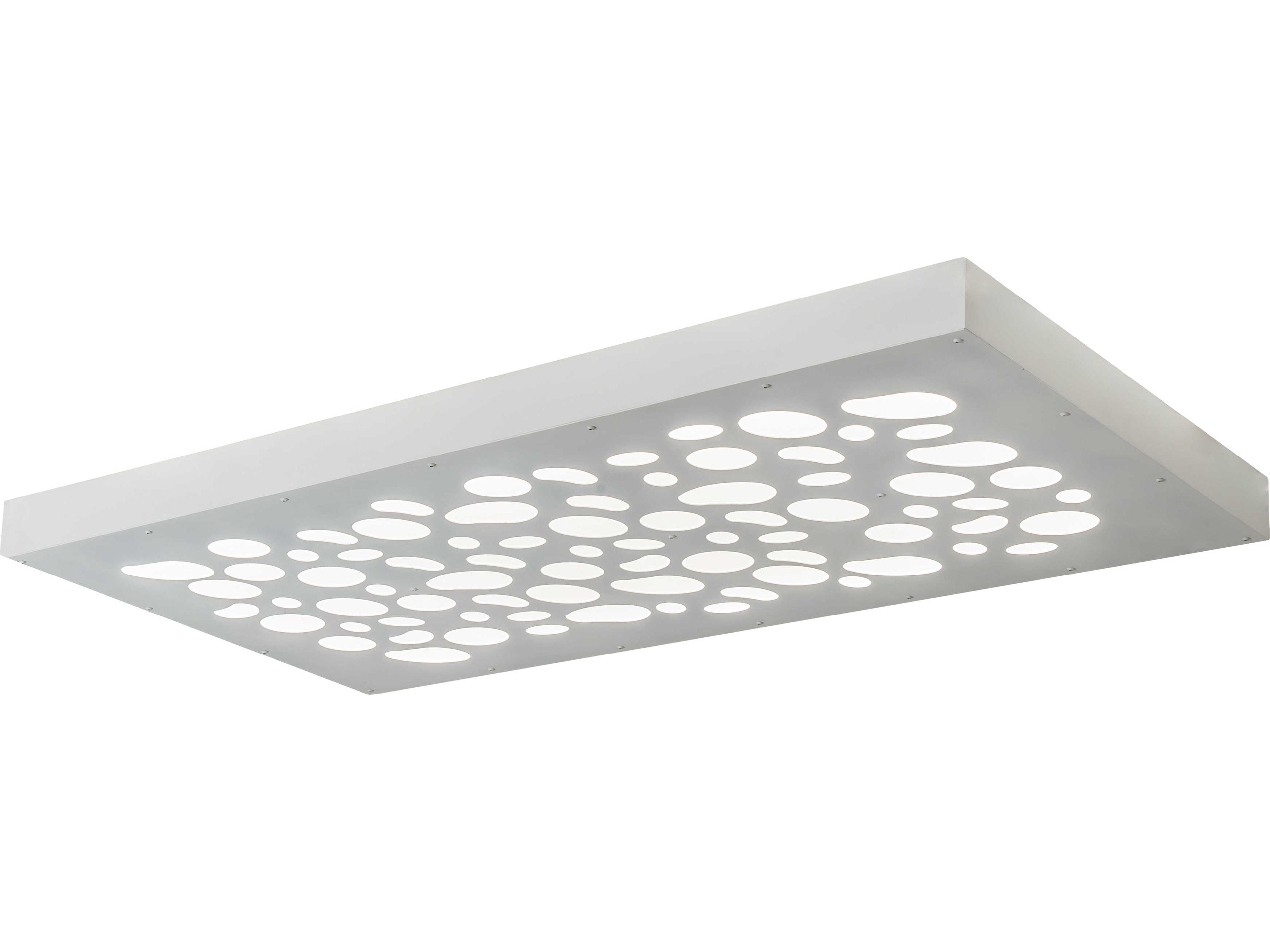 Meyda Ziggy Strip White LED Geometric Flush Mount